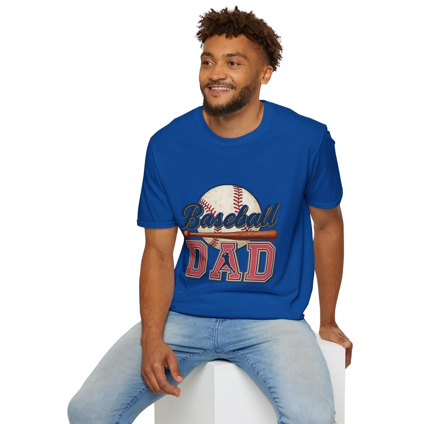 Baseball Dad T-Shirt — Vintage Baseball Graphic Tee for Fathers