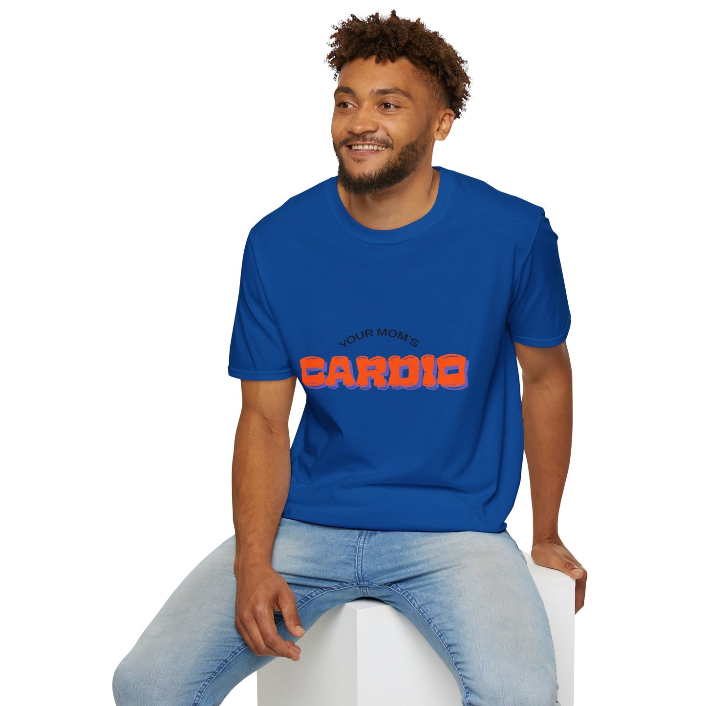T‑Shirt — "Your Mom's Cardio" Funny Gym Tee
