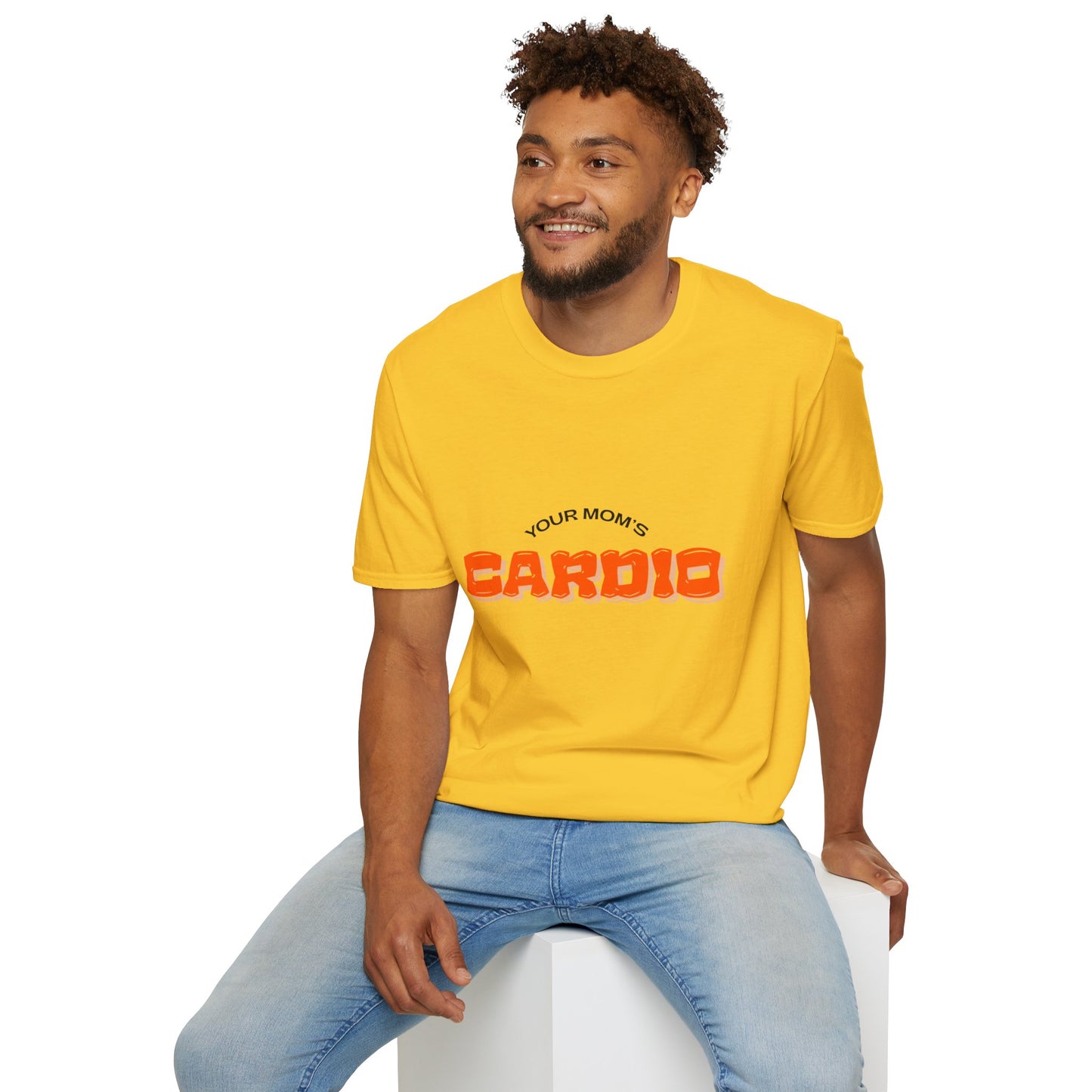 T‑Shirt — "Your Mom's Cardio" Funny Gym Tee