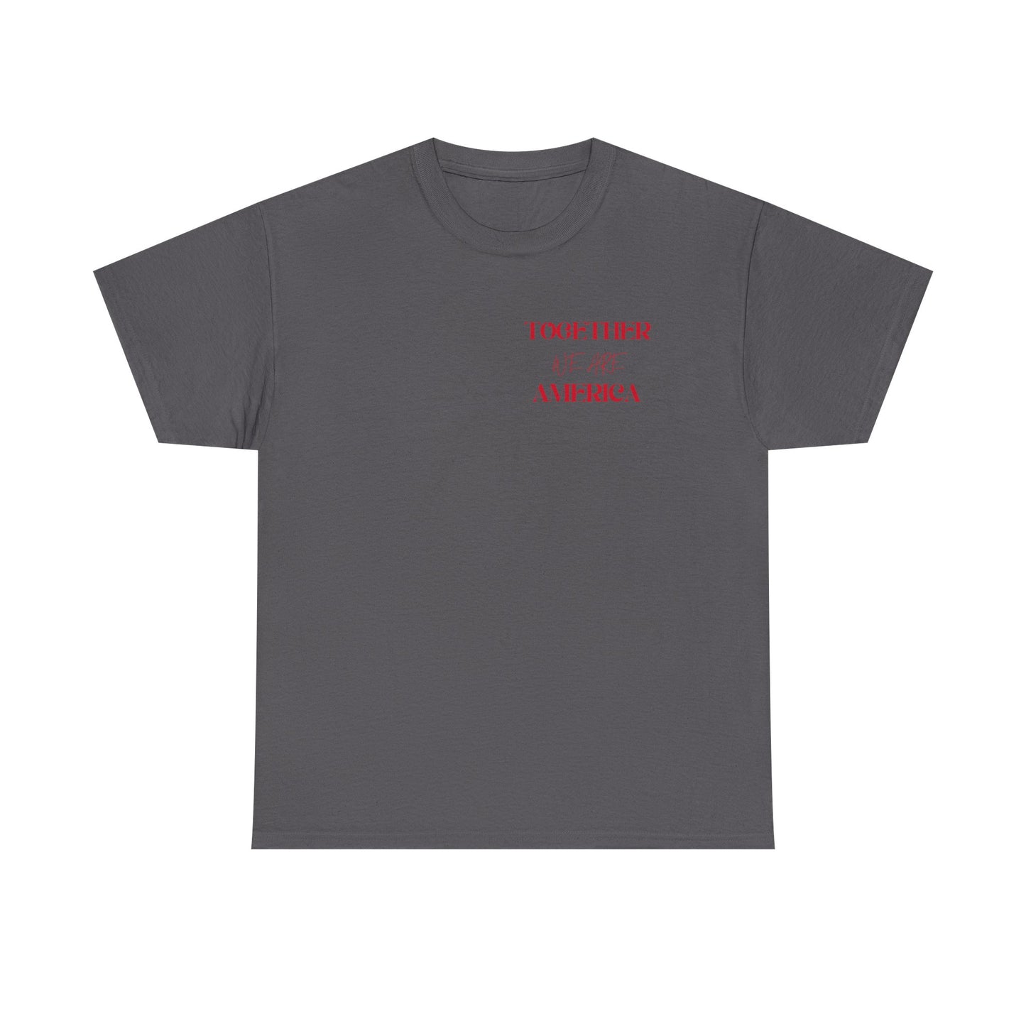 T‑Shirt — “Together for America” Love & Flags Graphic Tee