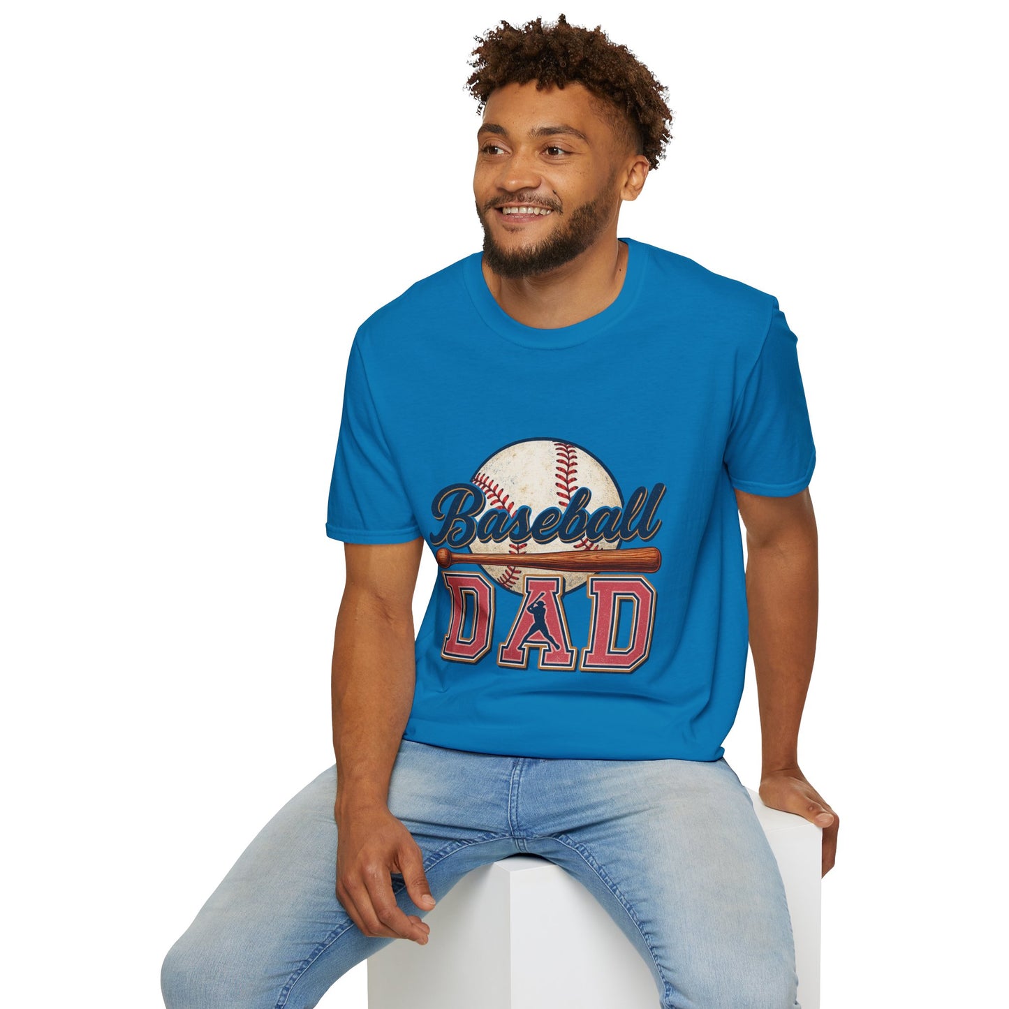 Baseball Dad T-Shirt — Vintage Baseball Graphic Tee for Fathers