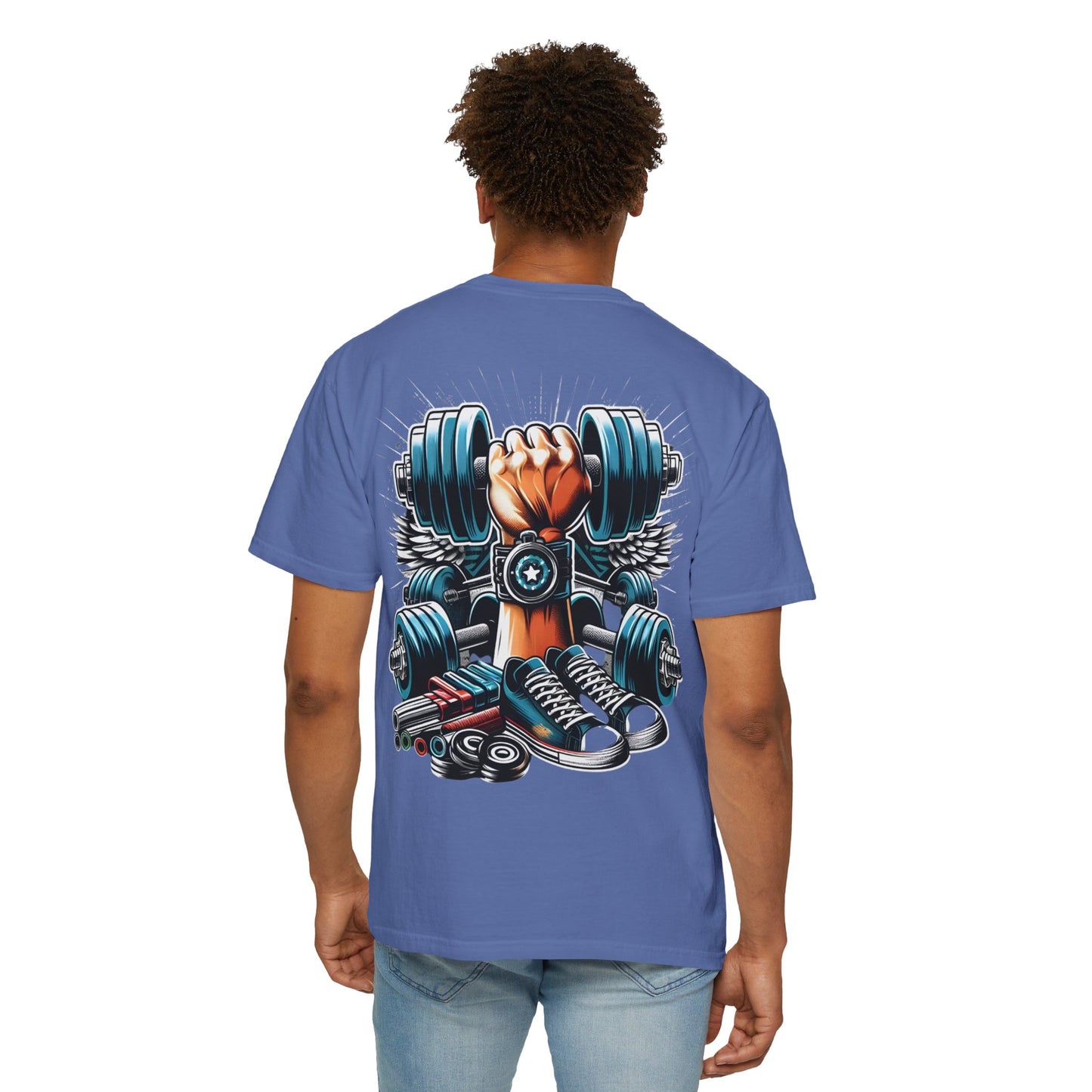 'Grip & Grind' Dumbbell Gym Tee