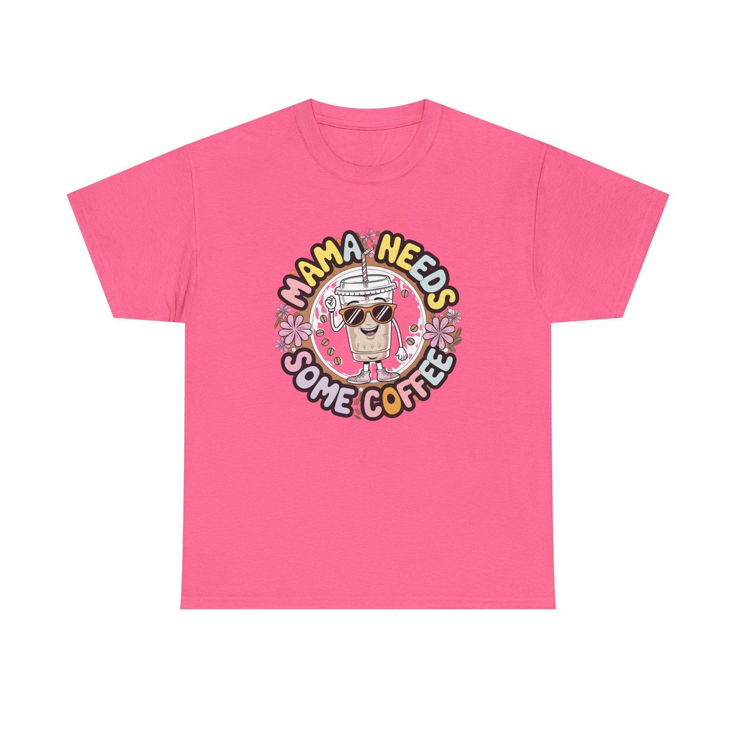 Mama Needs Some Coffee T-Shirt – Cute Coffee Mom Graphic Tee