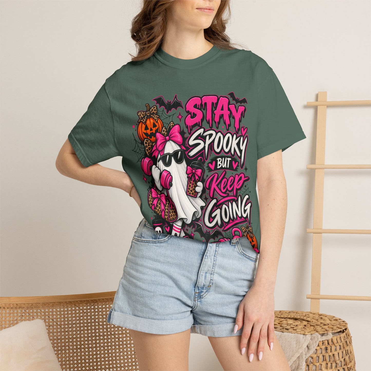 Stay Spooky But Keep Going Graphic T-Shirt