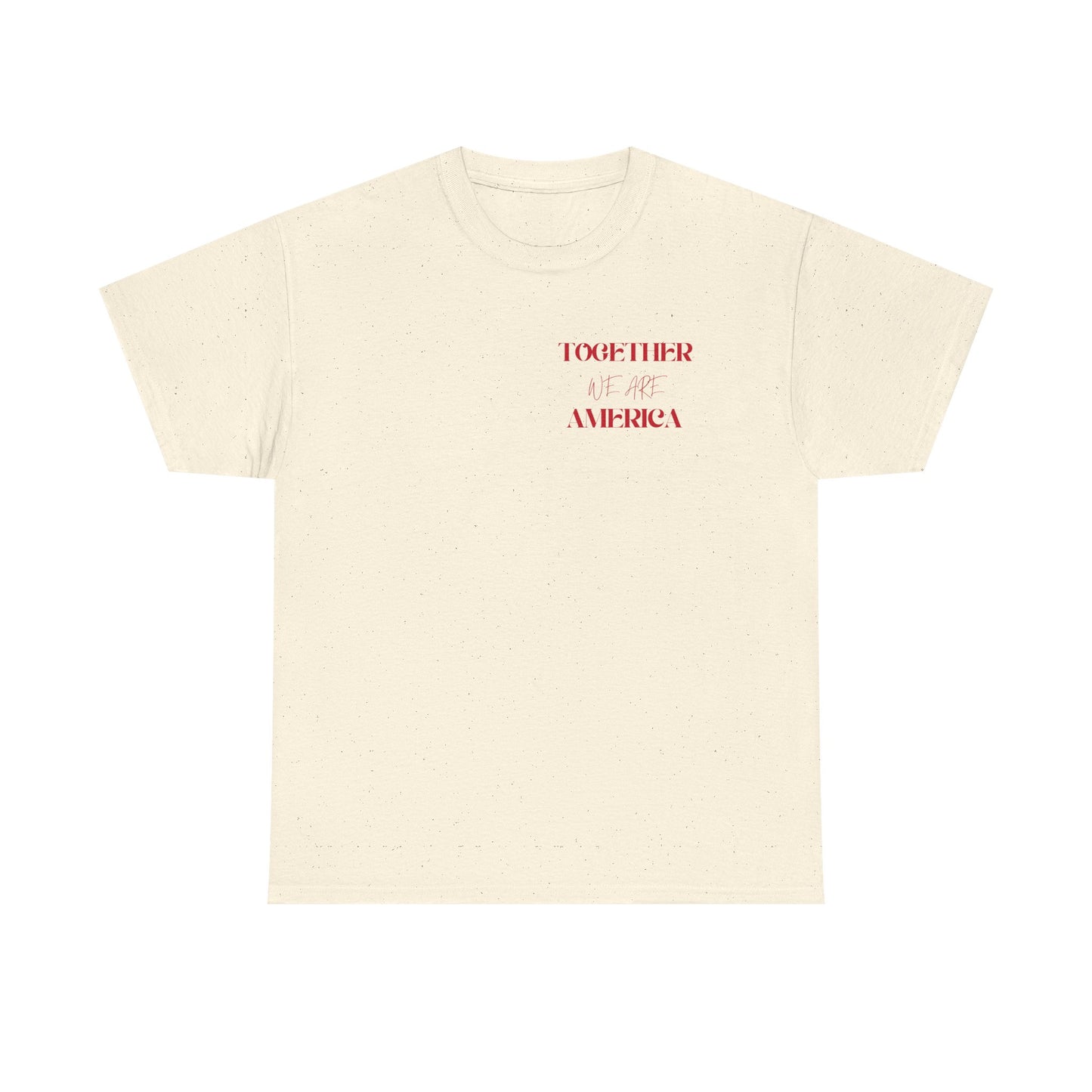 T‑Shirt — “Together for America” Love & Flags Graphic Tee