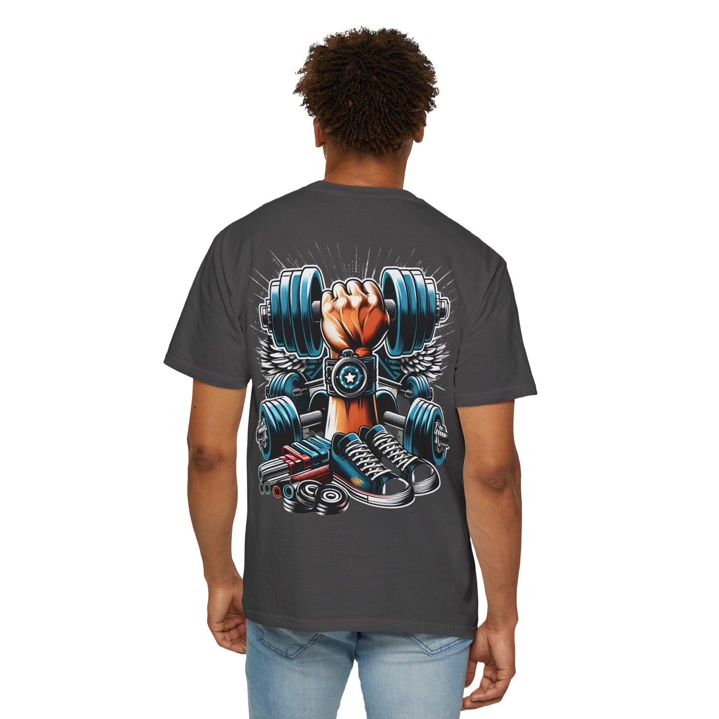 'Grip & Grind' Dumbbell Gym Tee