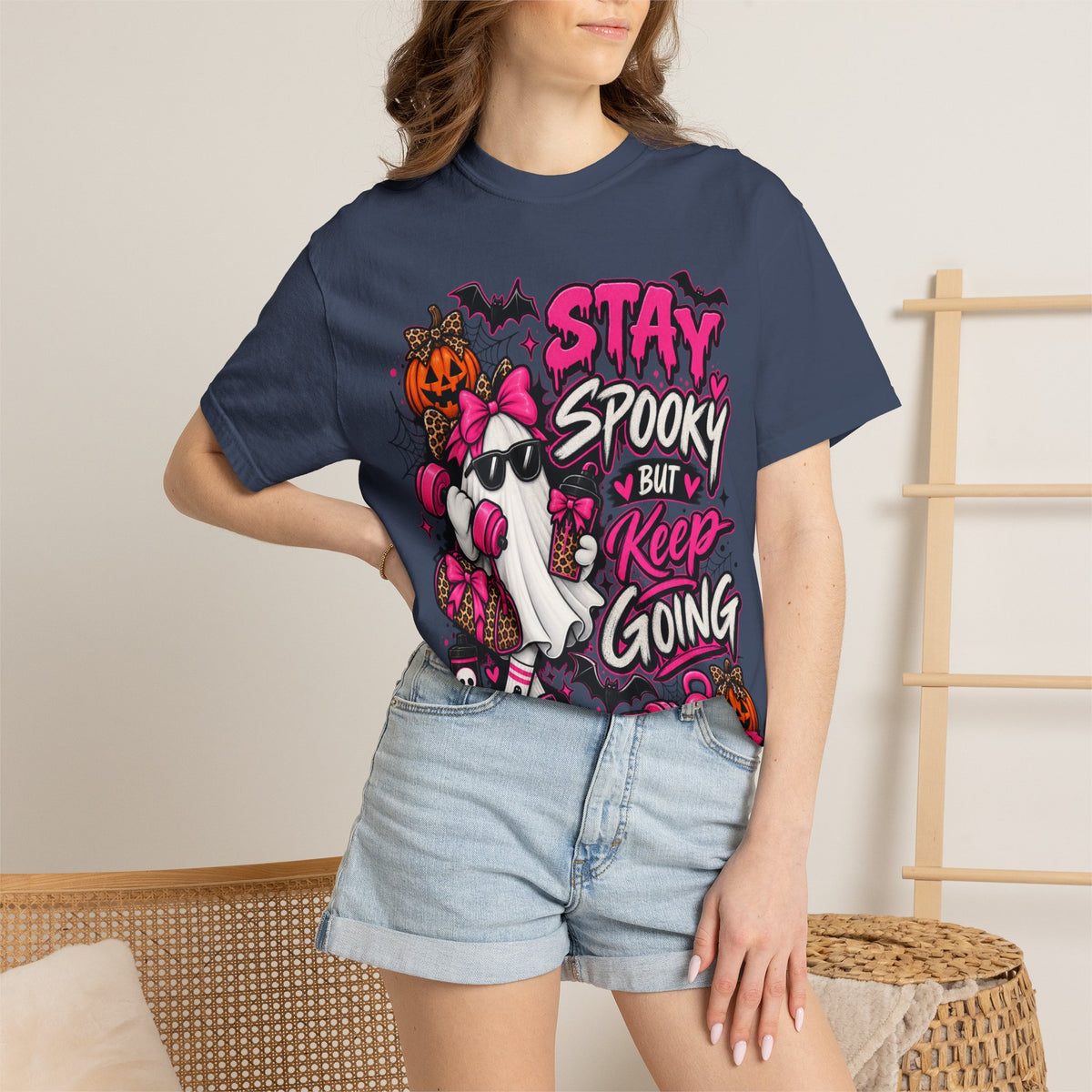 Stay Spooky But Keep Going Graphic T-Shirt
