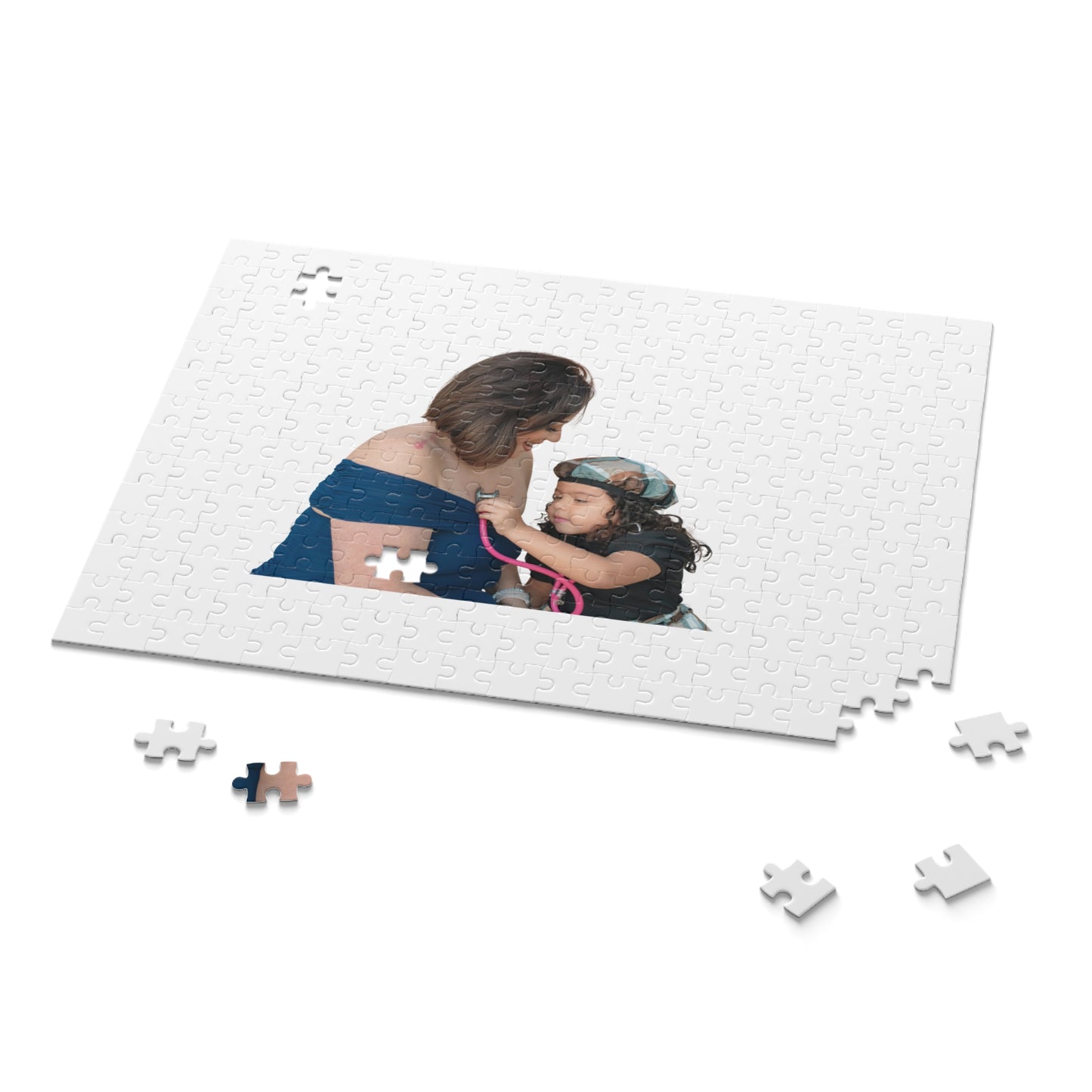Personalized Photo Puzzle – Mom and Child Keepsake Jigsaw (120/252/500 pieces)