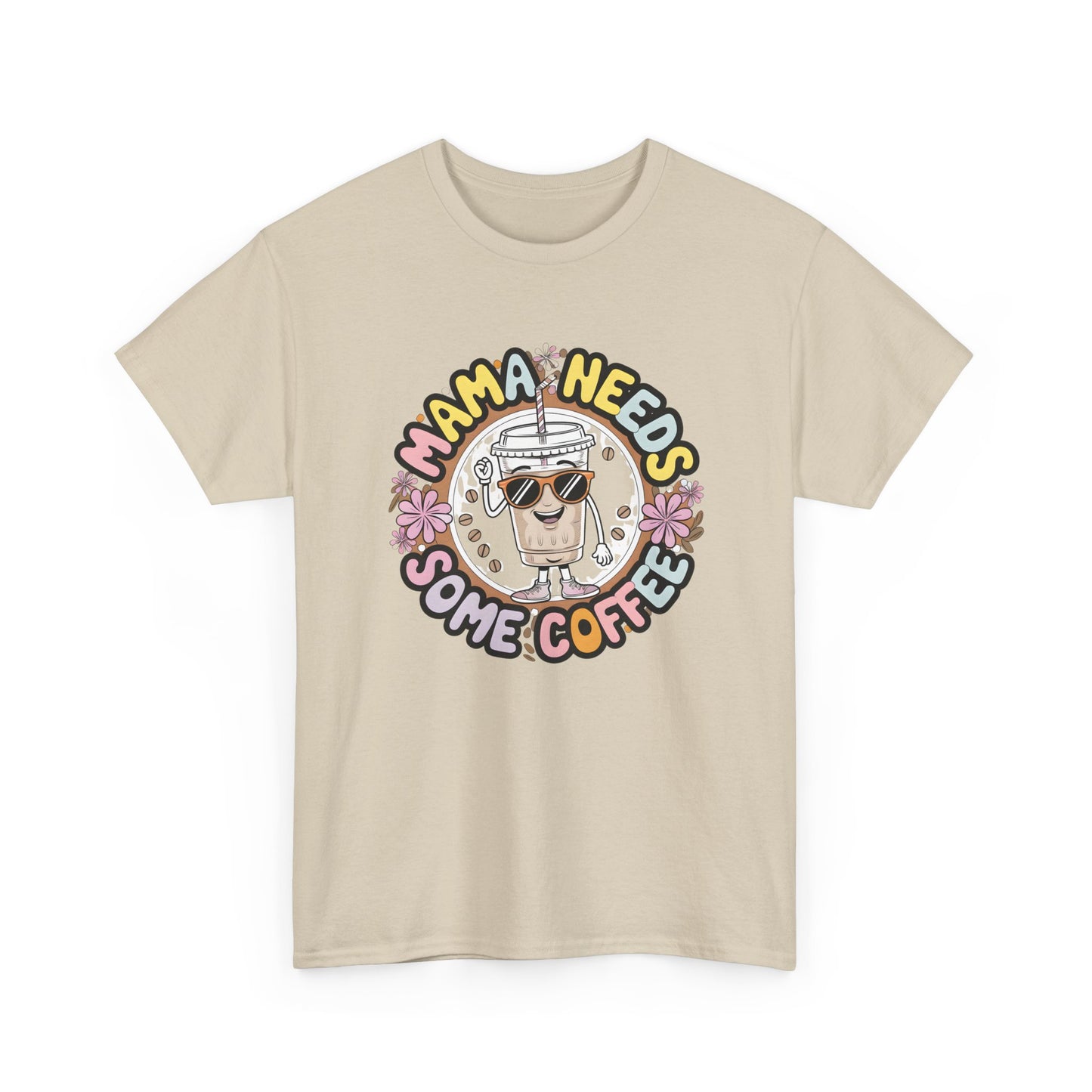 Mama Needs Some Coffee T-Shirt – Cute Coffee Mom Graphic Tee