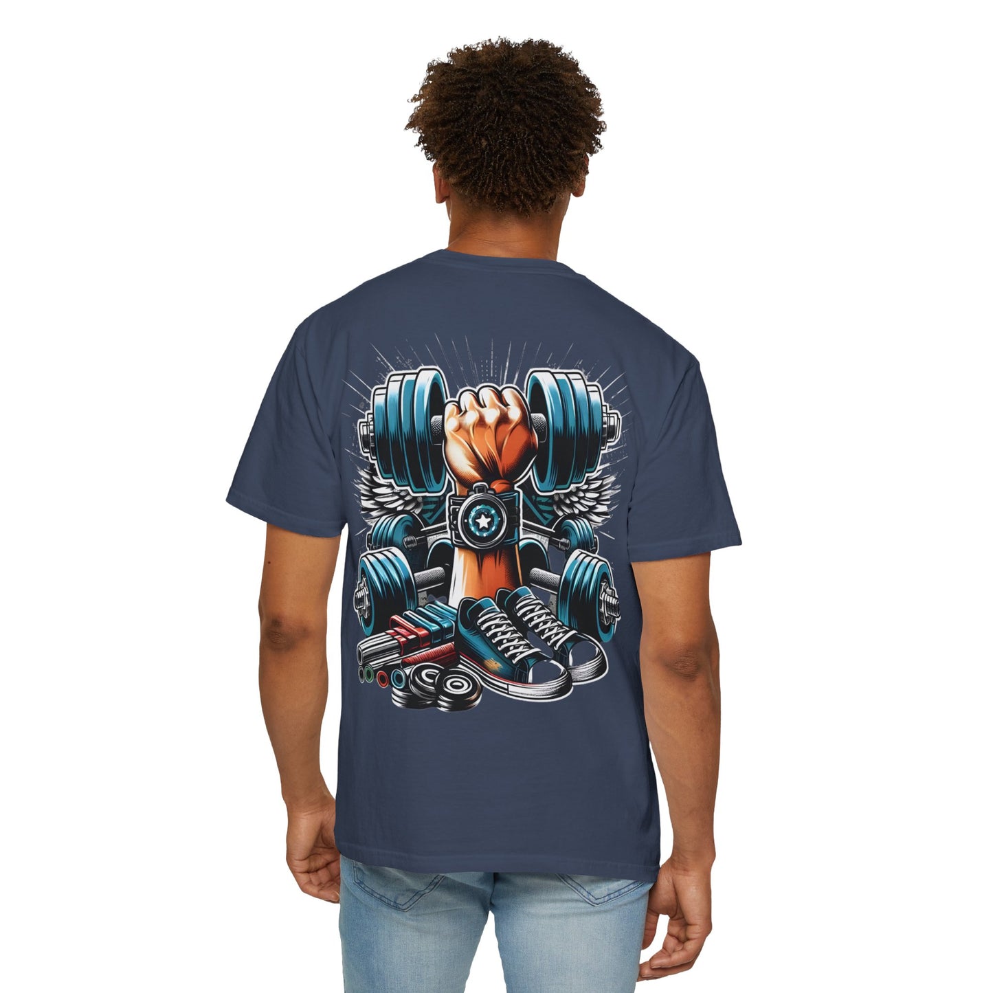 'Grip & Grind' Dumbbell Gym Tee