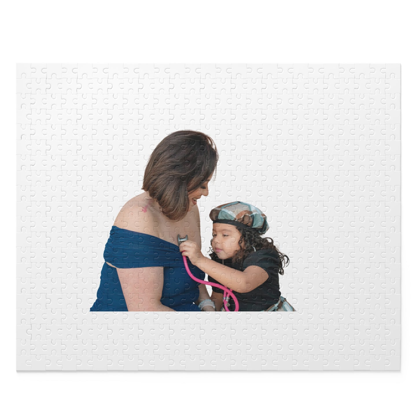 Personalized Photo Puzzle – Mom and Child Keepsake Jigsaw (120/252/500 pieces)