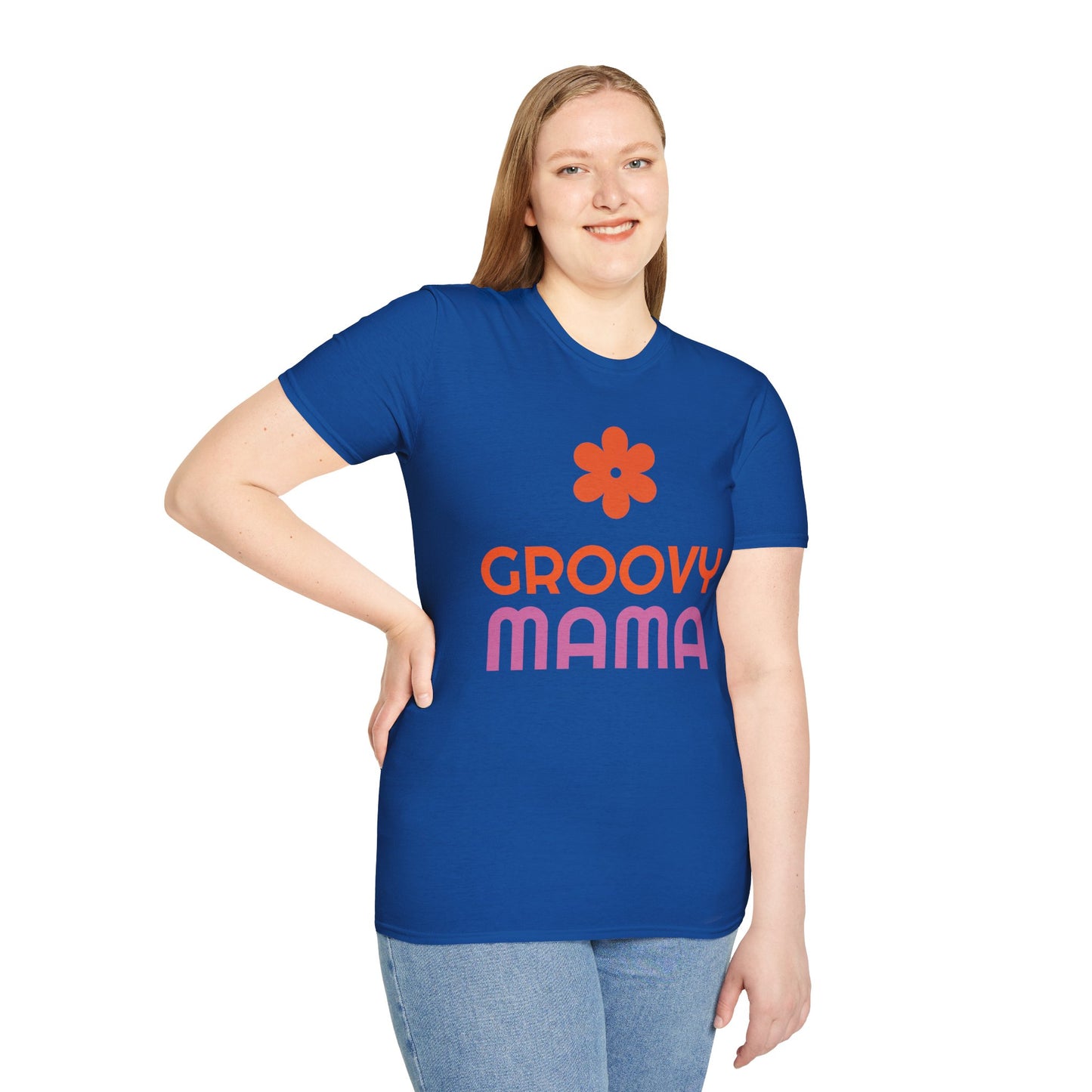 Groovy Mama T-Shirt — Retro Flower Mom Tee for Mothers Day & '70s Vibe