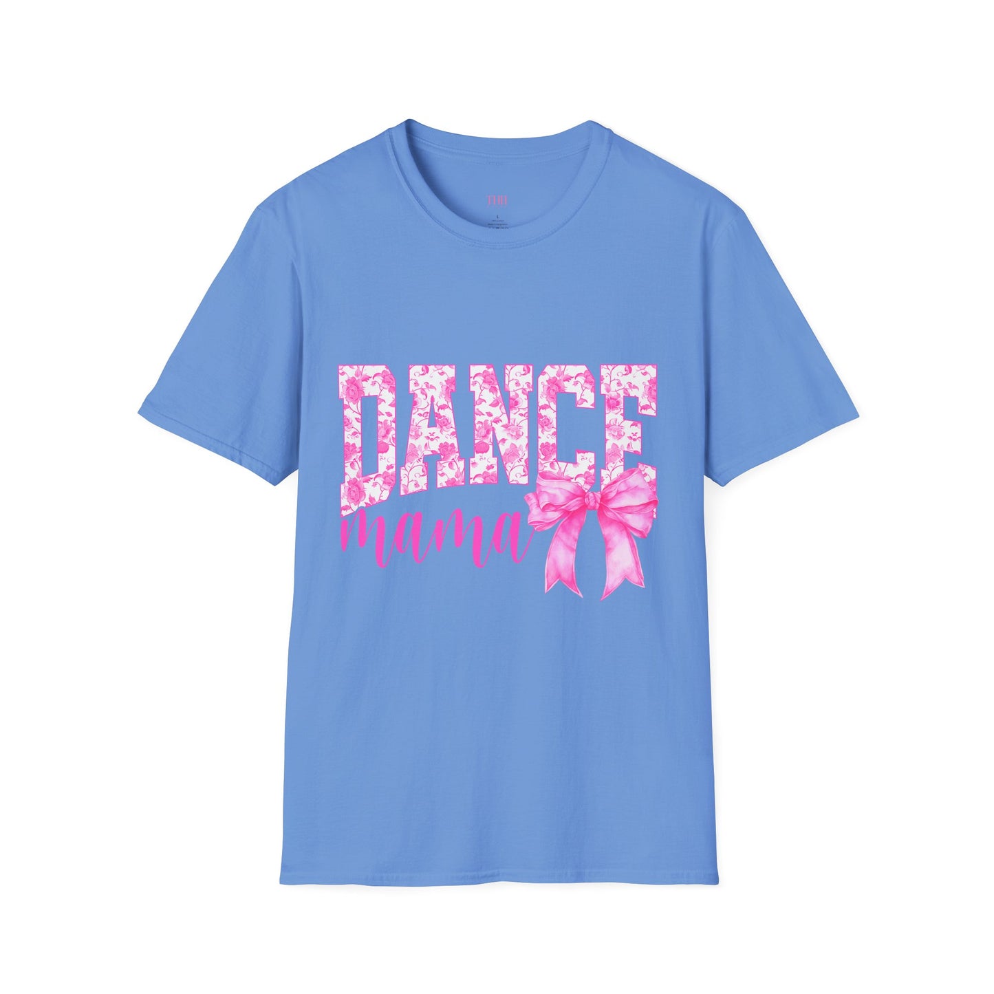 Dance Mama T-Shirt — Pink Floral Dance Mom Tee with Bow