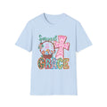 Saved By His Grace Christian T-Shirt — Colorful Cross & Floral Faith Tee