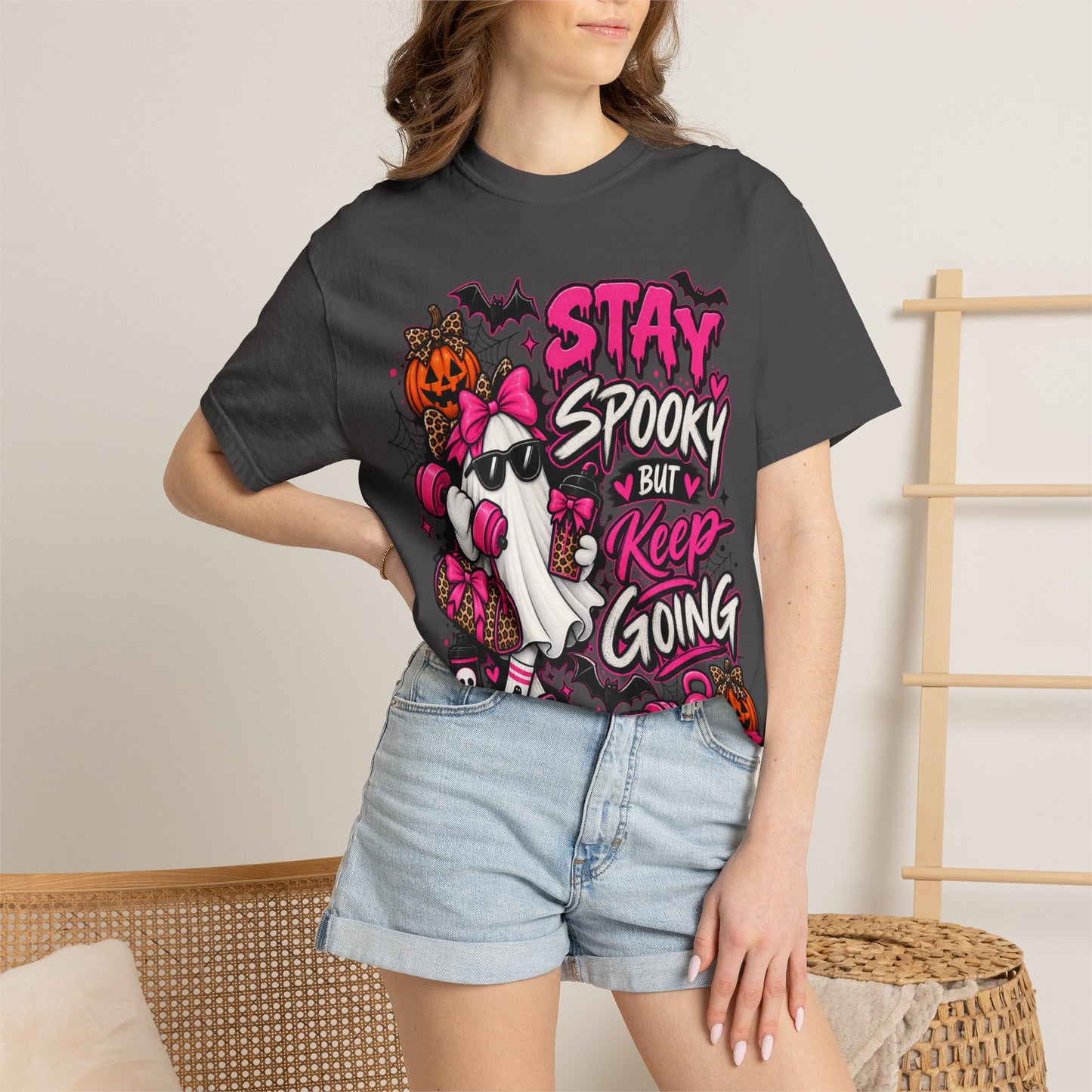 Stay Spooky But Keep Going Graphic T-Shirt