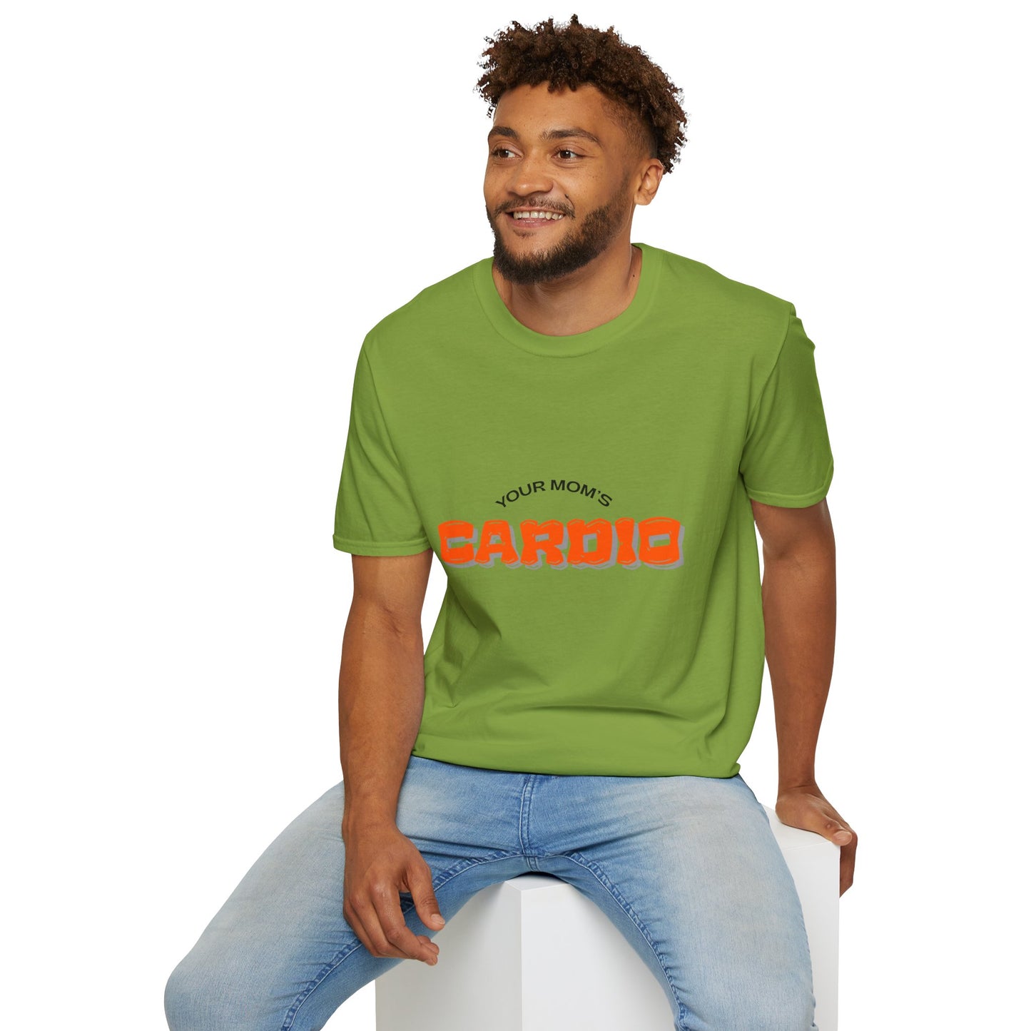 T‑Shirt — "Your Mom's Cardio" Funny Gym Tee