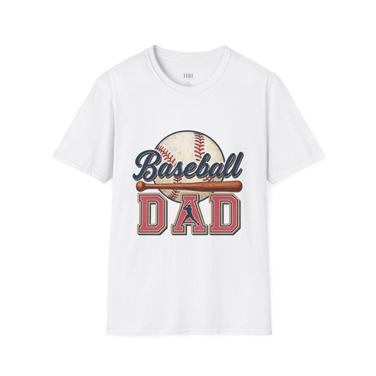 Baseball Dad T-Shirt — Vintage Baseball Graphic Tee for Fathers