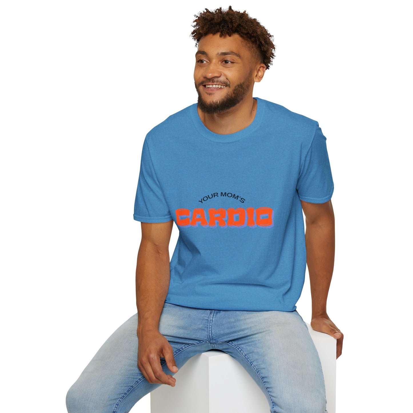 T‑Shirt — "Your Mom's Cardio" Funny Gym Tee