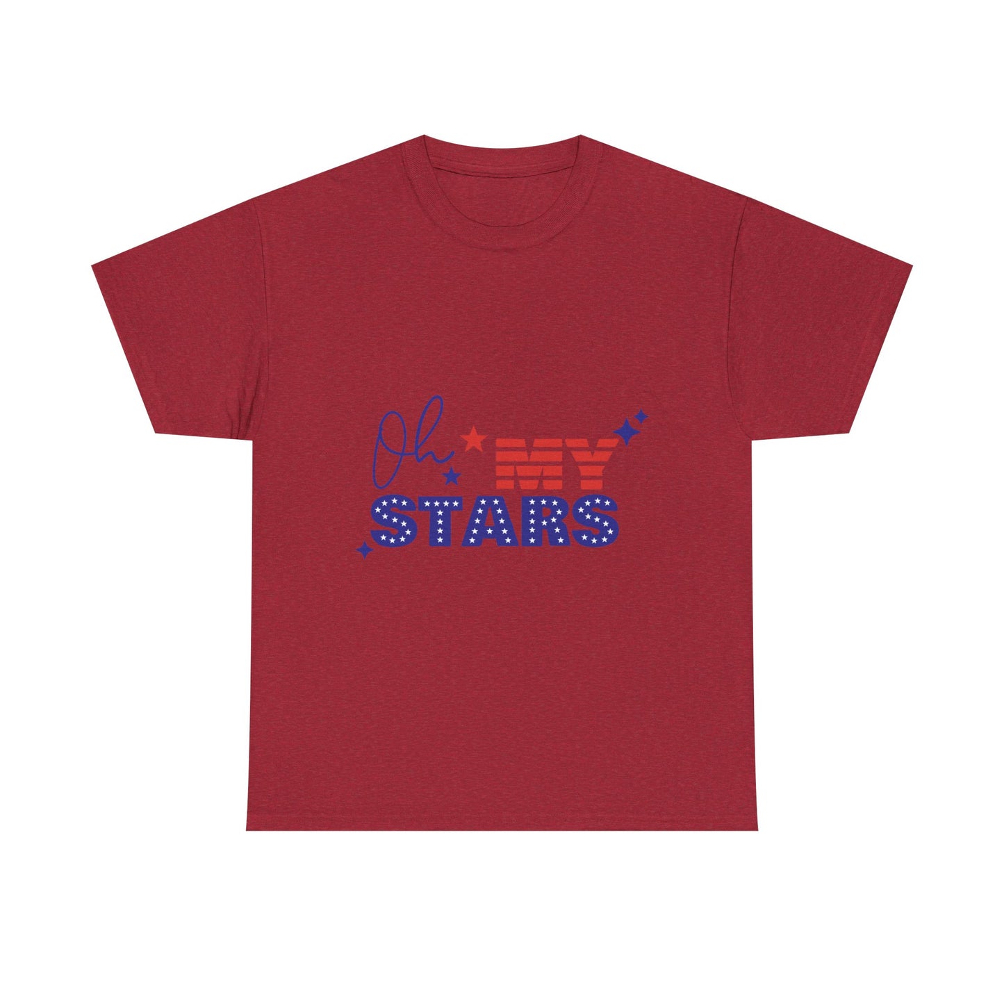 Patriotic "Oh My Stars" T-Shirt – Fourth of July USA Flag Tee
