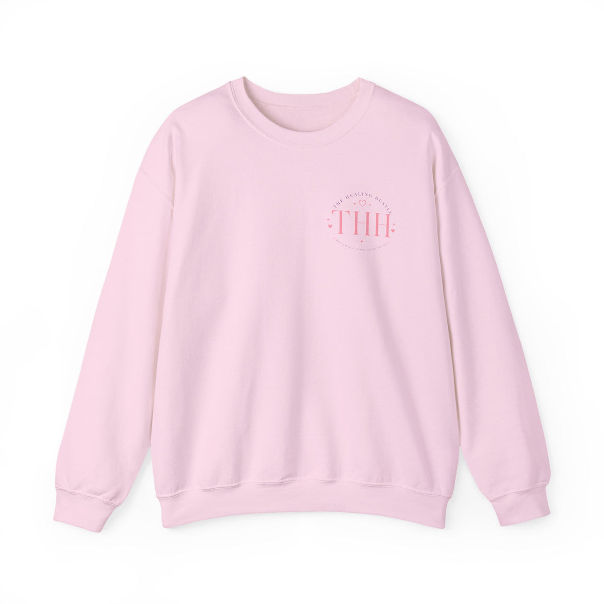 Crewneck Sweatshirt — Grateful Stronger Than Yesterday Graphic (Wellness, Recovery & Gratitude)