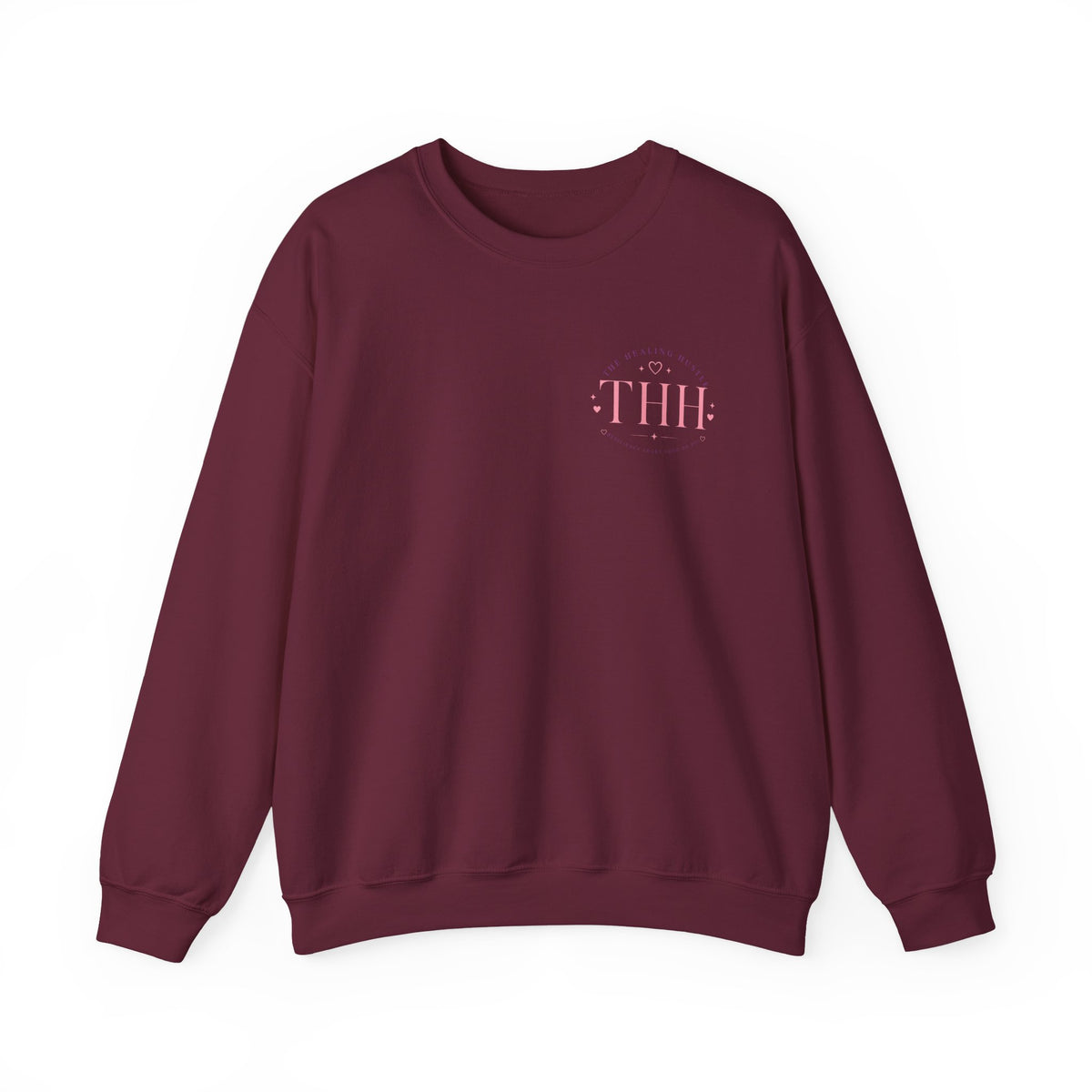 Crewneck Sweatshirt — Grateful Stronger Than Yesterday Graphic (Wellness, Recovery & Gratitude)