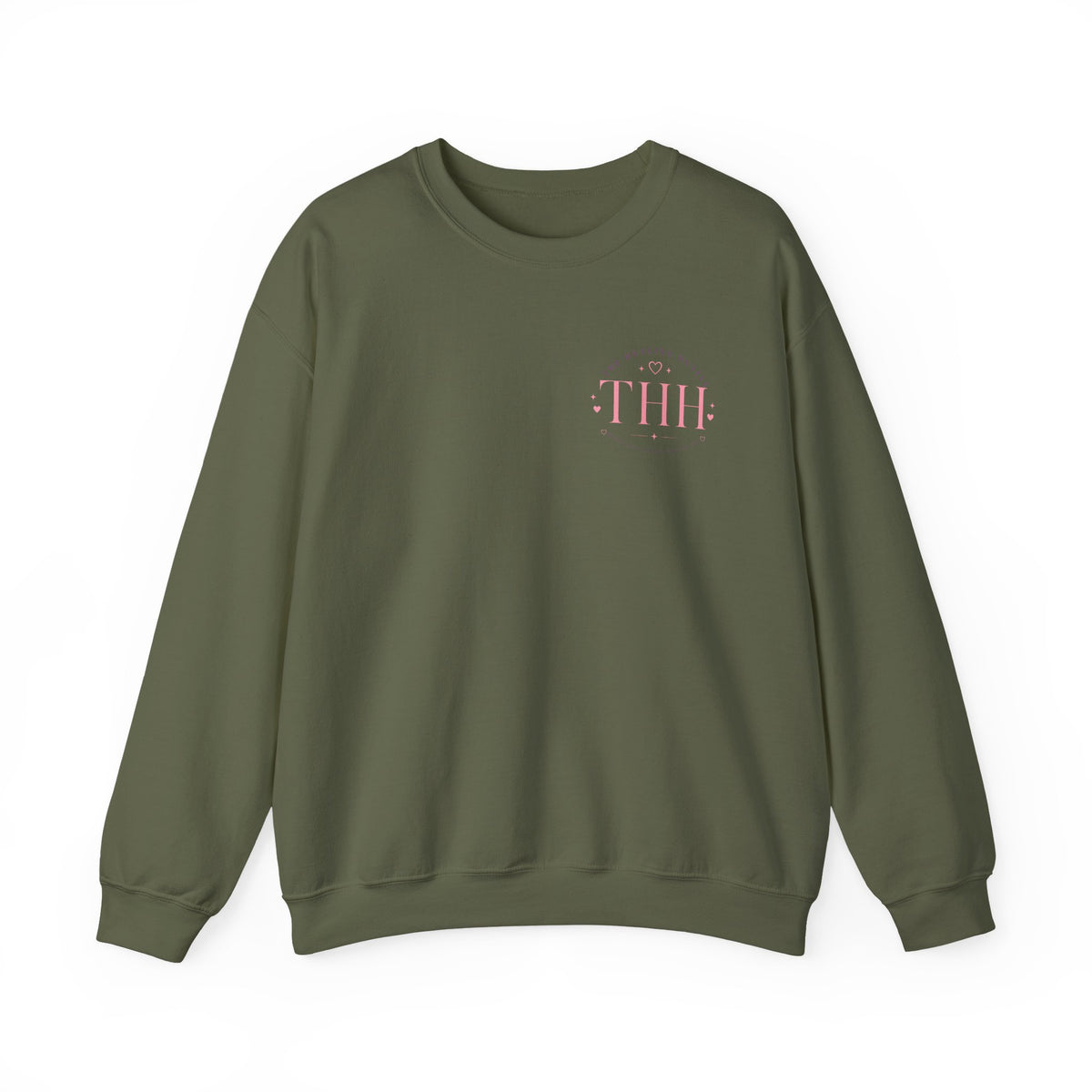 Crewneck Sweatshirt — Grateful Stronger Than Yesterday Graphic (Wellness, Recovery & Gratitude)