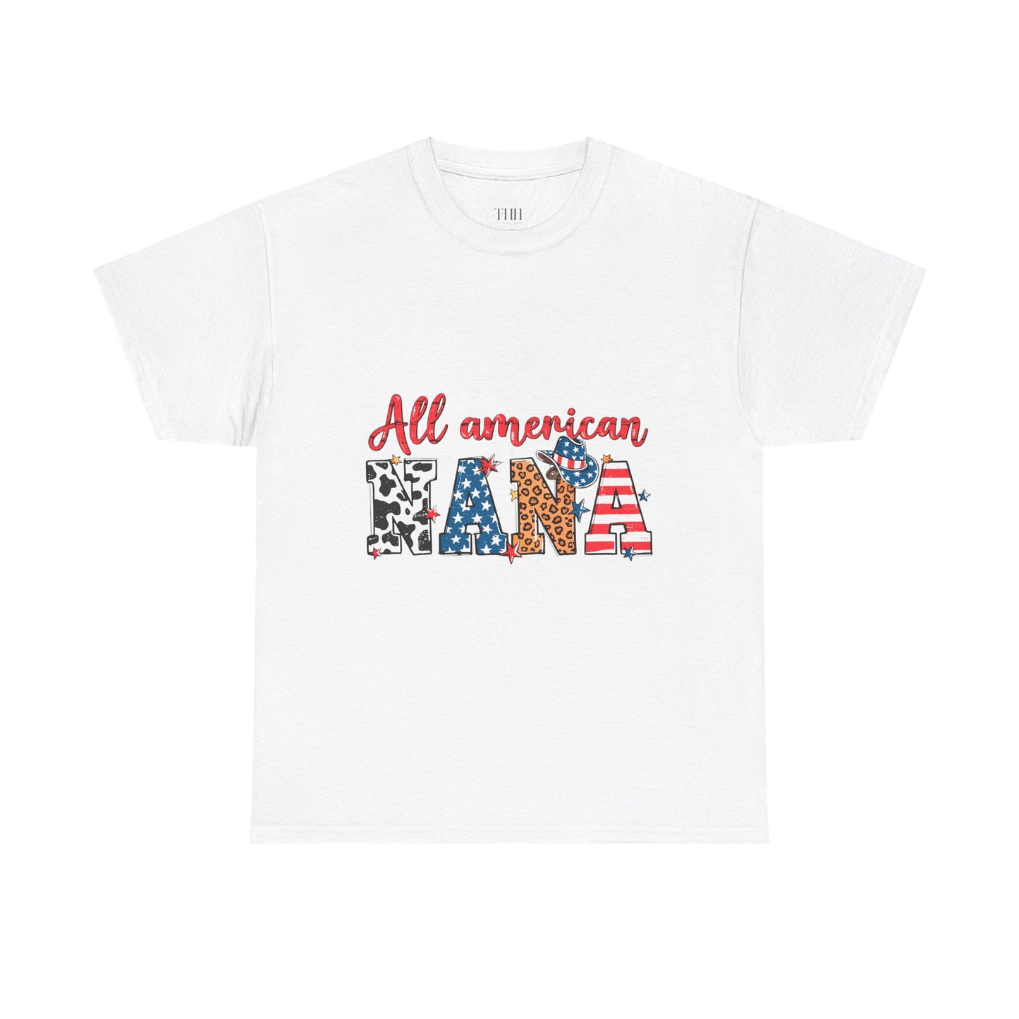 All American Nana T-Shirt — Patriotic Grandma Tee (Fourth of July Gift)