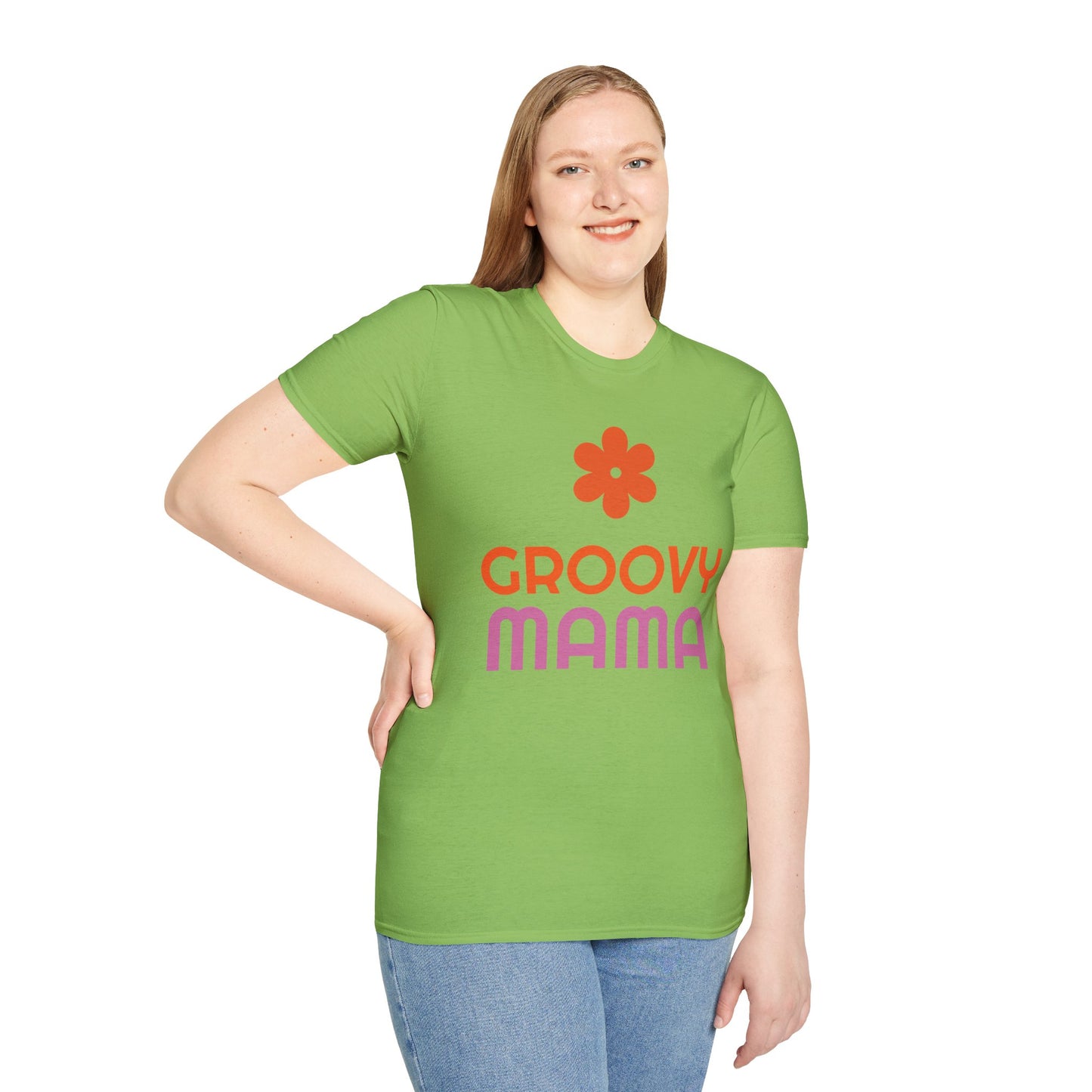 Groovy Mama T-Shirt — Retro Flower Mom Tee for Mothers Day & '70s Vibe