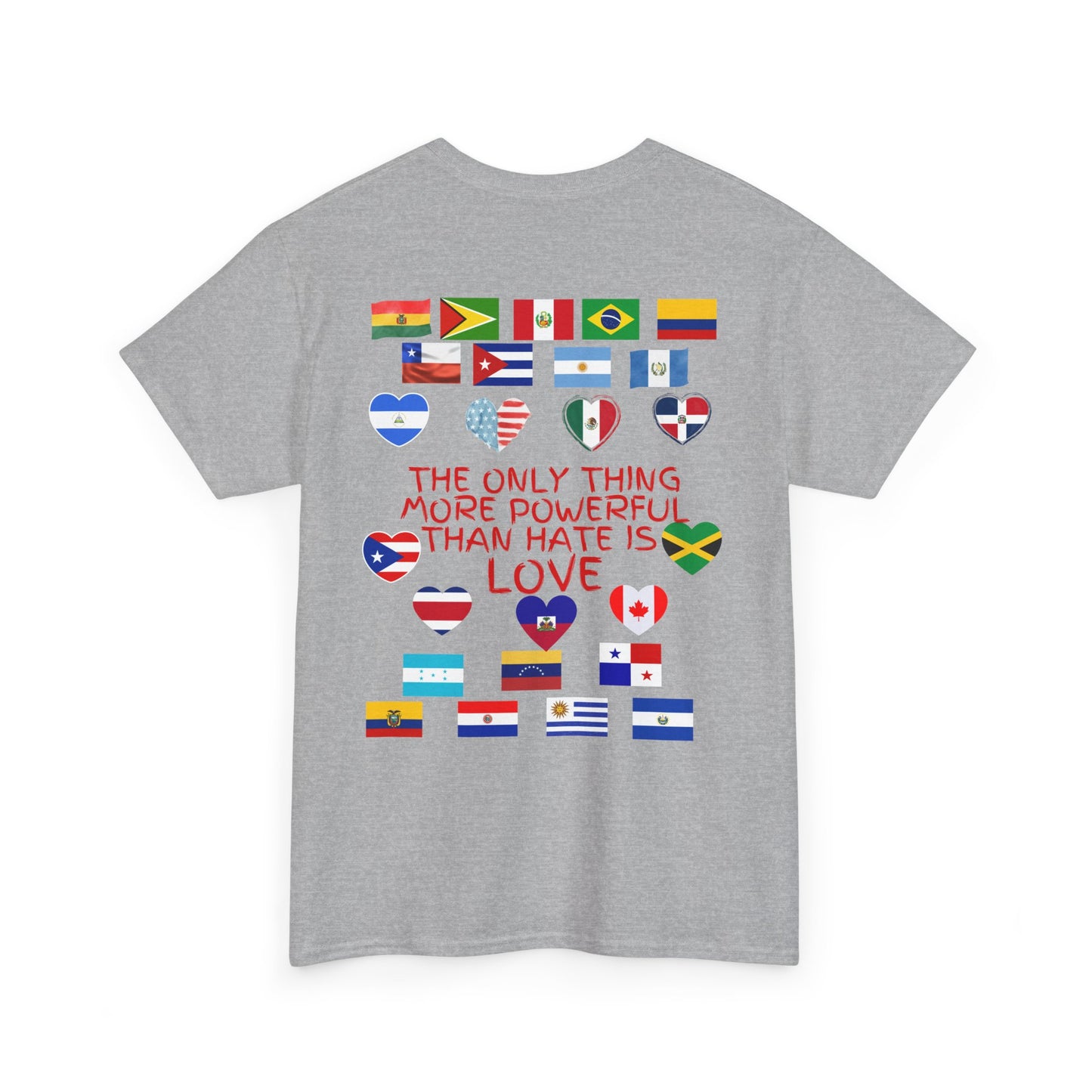 T‑Shirt — “Together for America” Love & Flags Graphic Tee