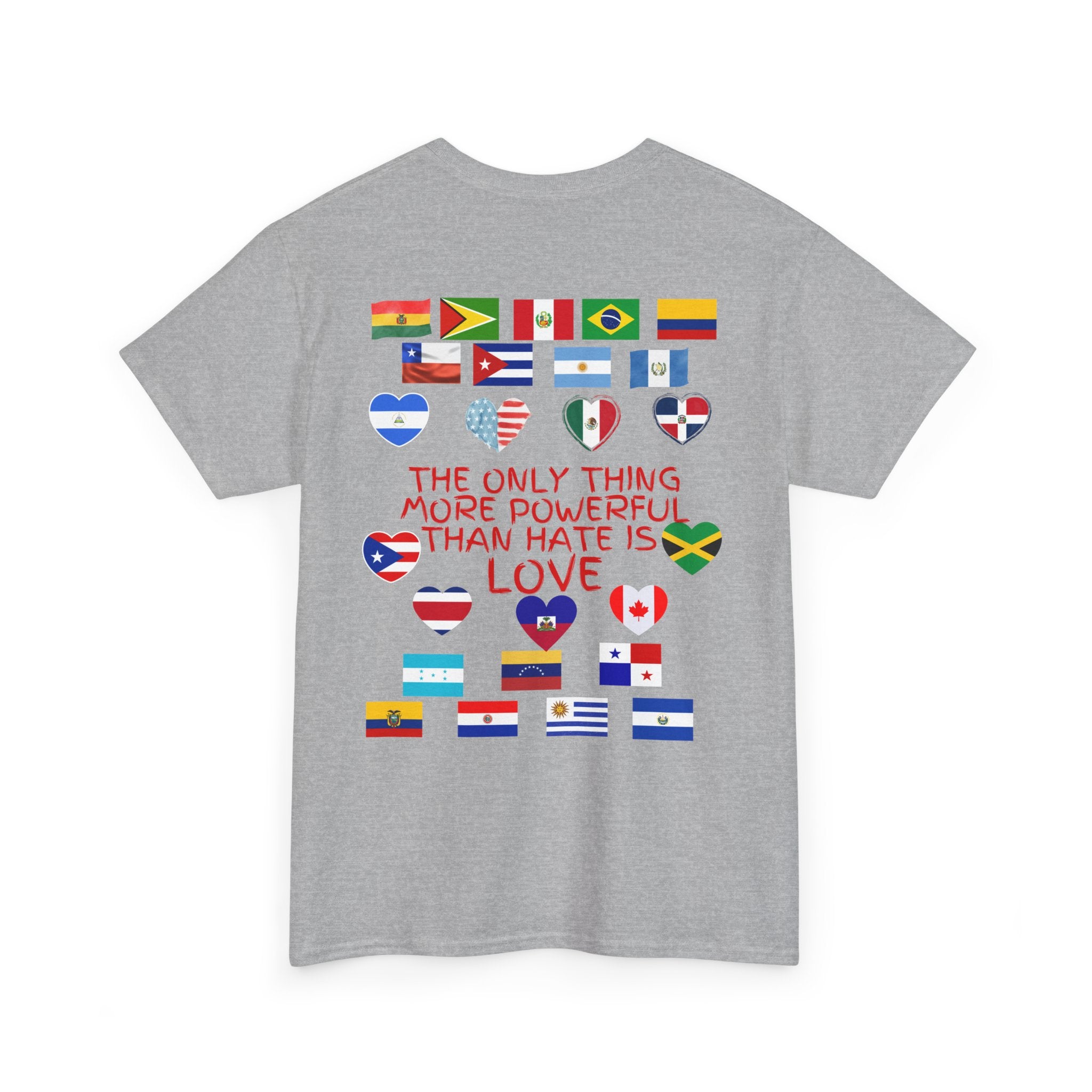 T‑Shirt — “Together for America” Love & Flags Graphic Tee