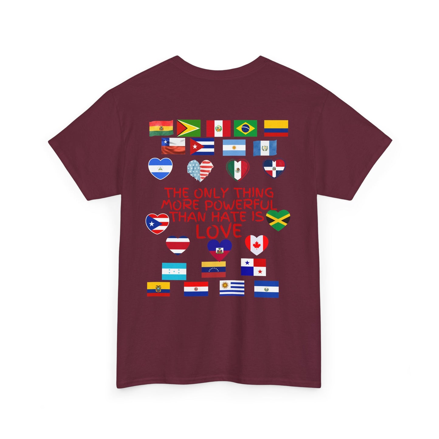 T‑Shirt — “Together for America” Love & Flags Graphic Tee