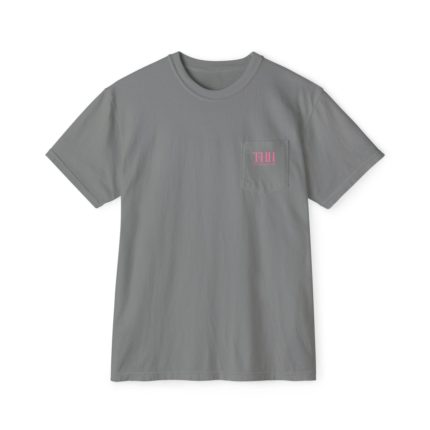 Pocket T-Shirt — "Pretty Girls Lift Heavy" Cute Pastel Weightlifting Tee