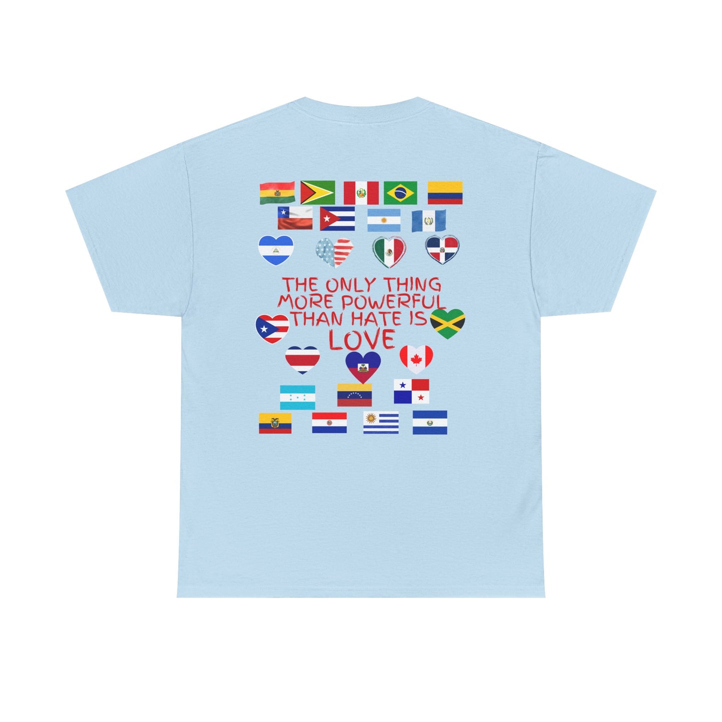 T‑Shirt — “Together for America” Love & Flags Graphic Tee