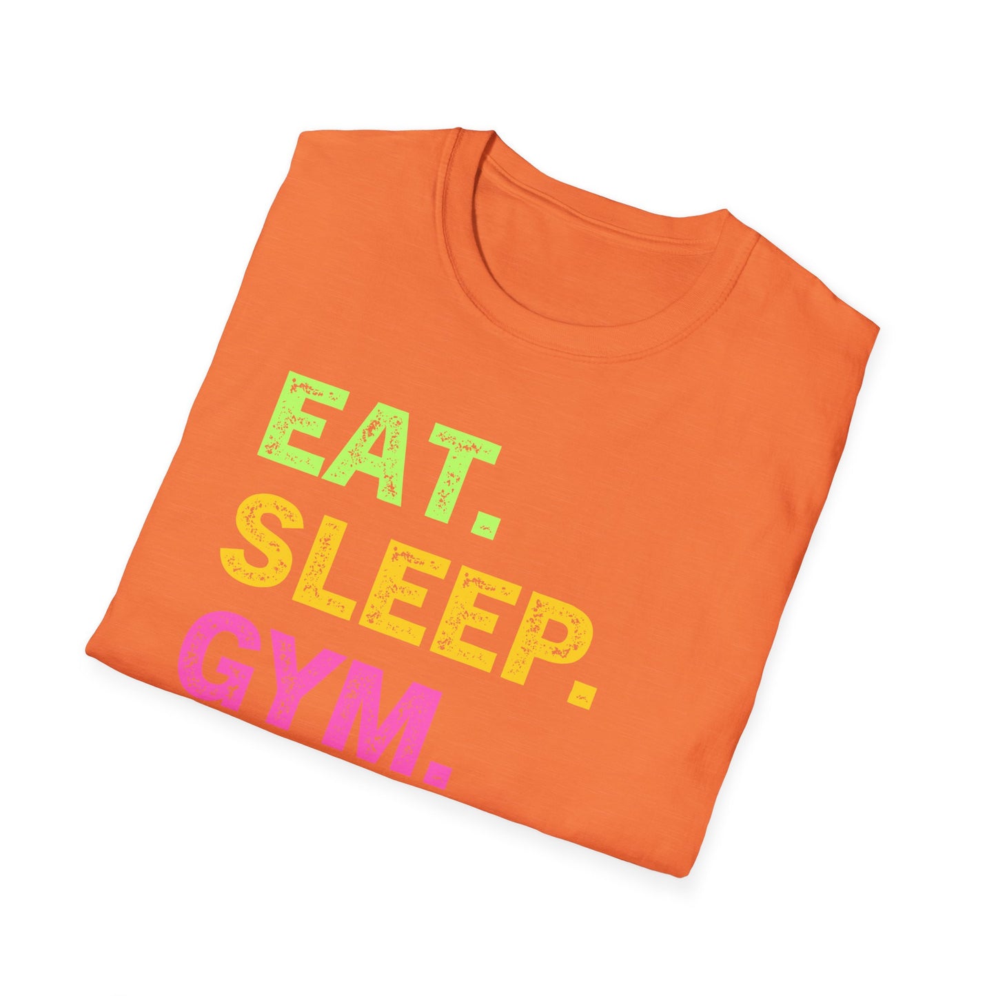 Eat. Sleep. Gym. Repeat. Fitness T-Shirt — Motivational Workout Tee