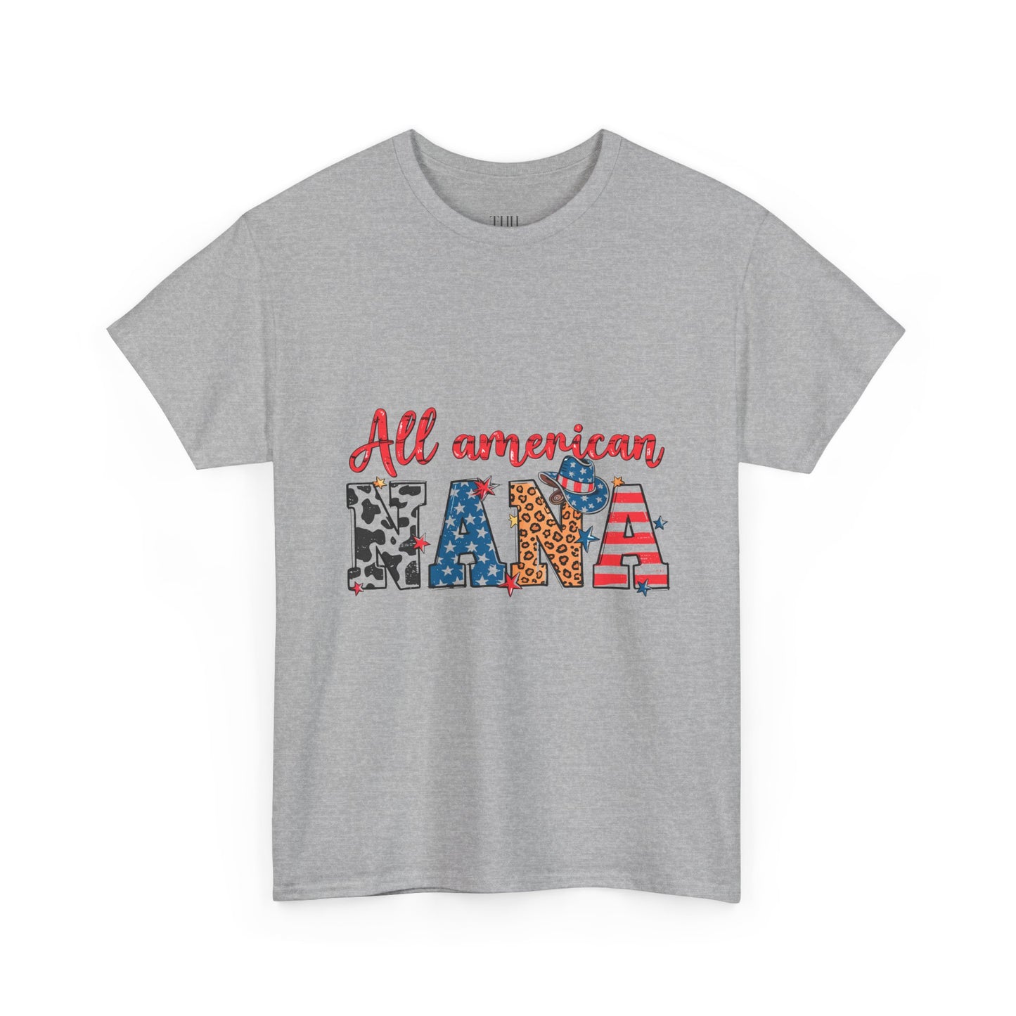 All American Nana T-Shirt — Patriotic Grandma Tee (Fourth of July Gift)