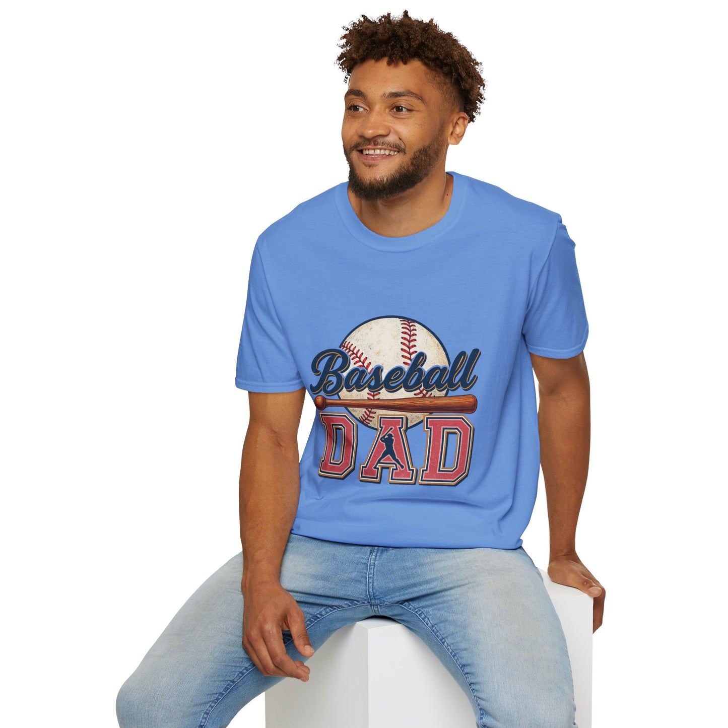 Baseball Dad T-Shirt — Vintage Baseball Graphic Tee for Fathers