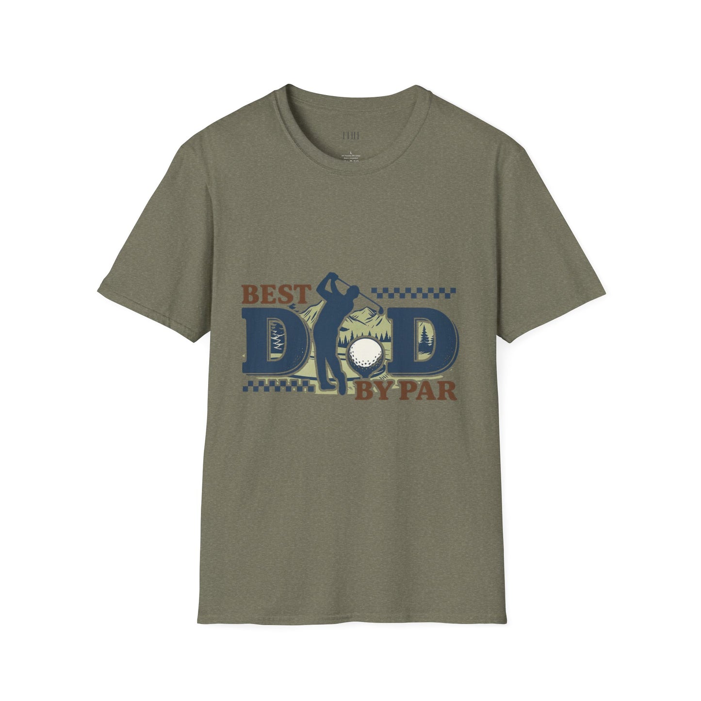 Best Dad By Par Golf T-Shirt — Funny Father's Day Golfing Tee
