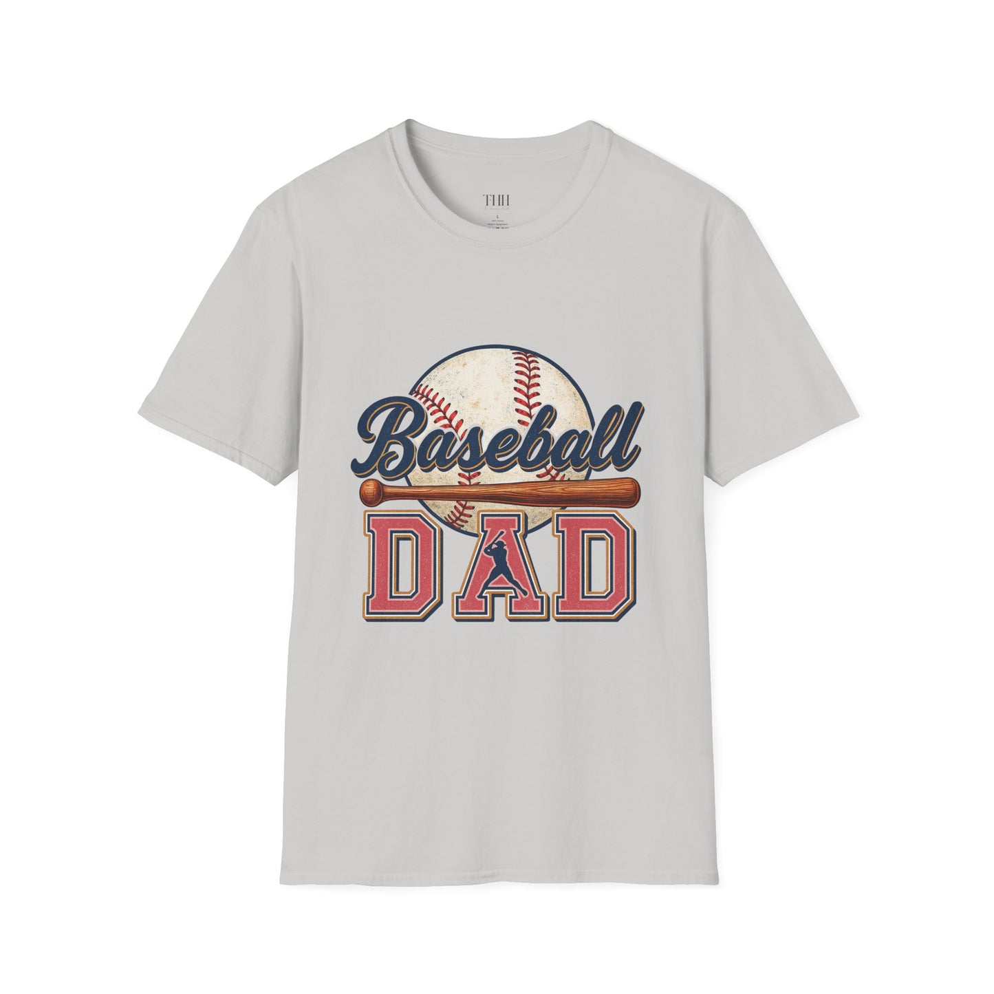 Baseball Dad T-Shirt — Vintage Baseball Graphic Tee for Fathers