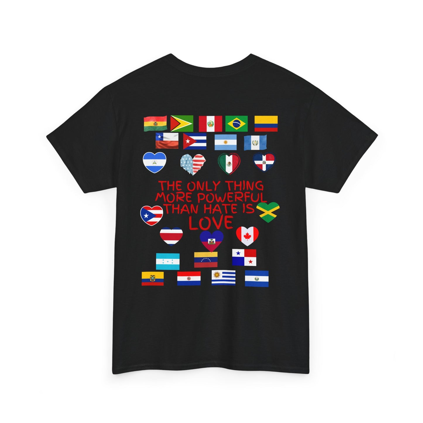T‑Shirt — “Together for America” Love & Flags Graphic Tee