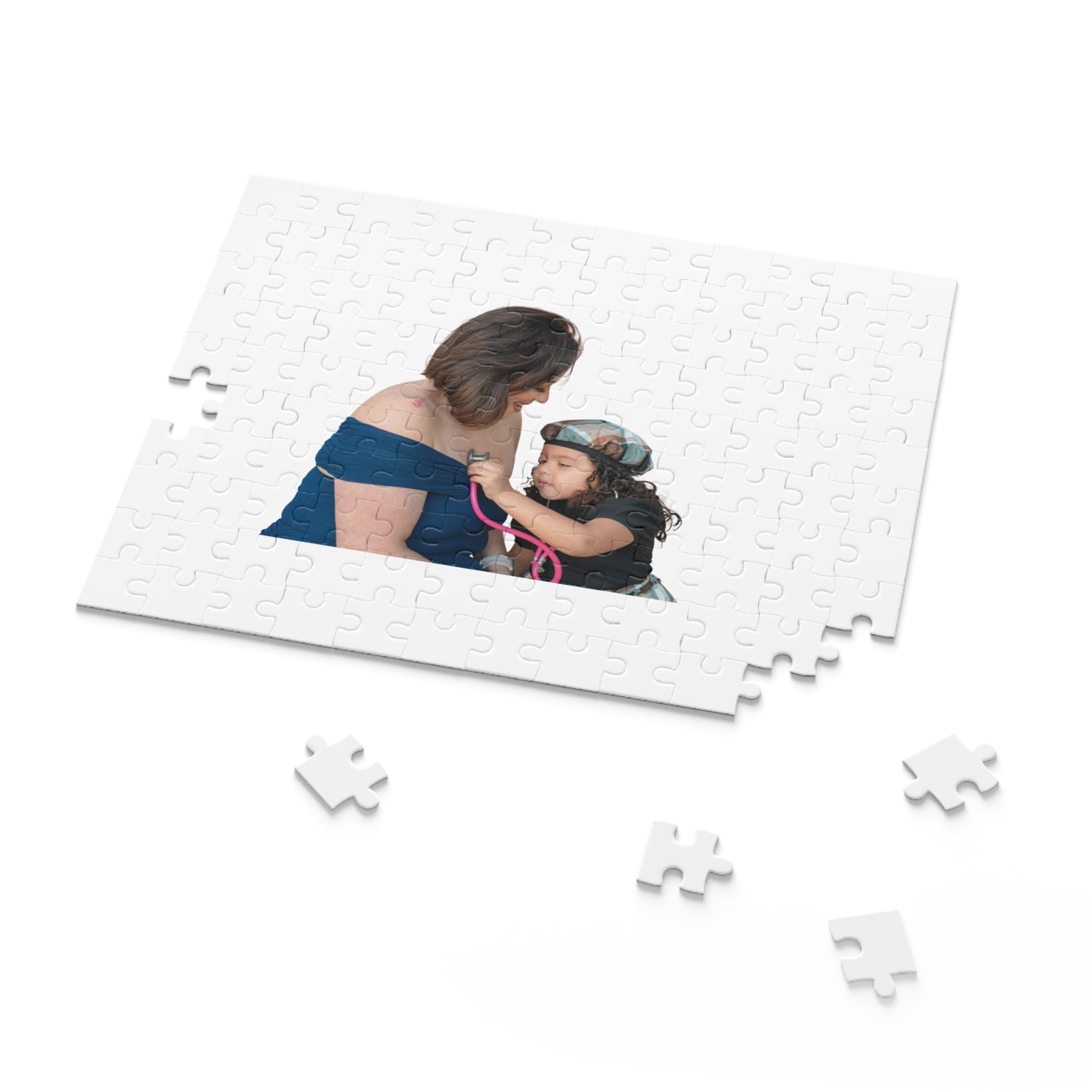 Personalized Photo Puzzle – Mom and Child Keepsake Jigsaw (120/252/500 pieces)