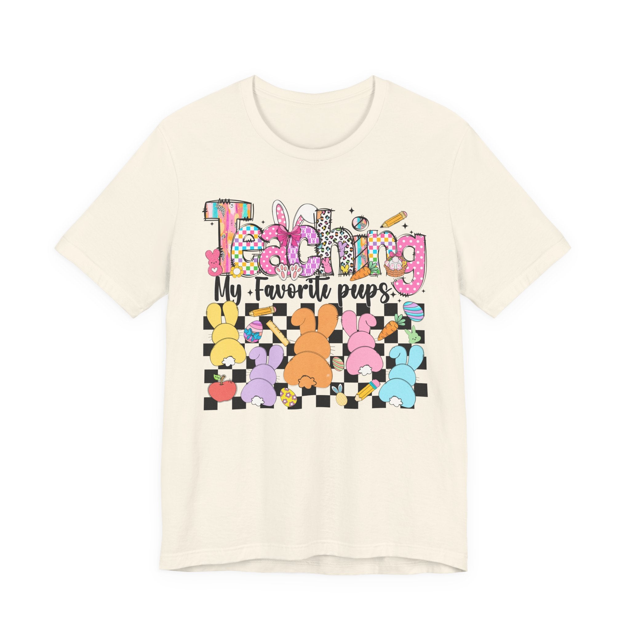 Teaching my Favorite Peeps T-Shirt — Colorful Bunny Tail Hunt Tee