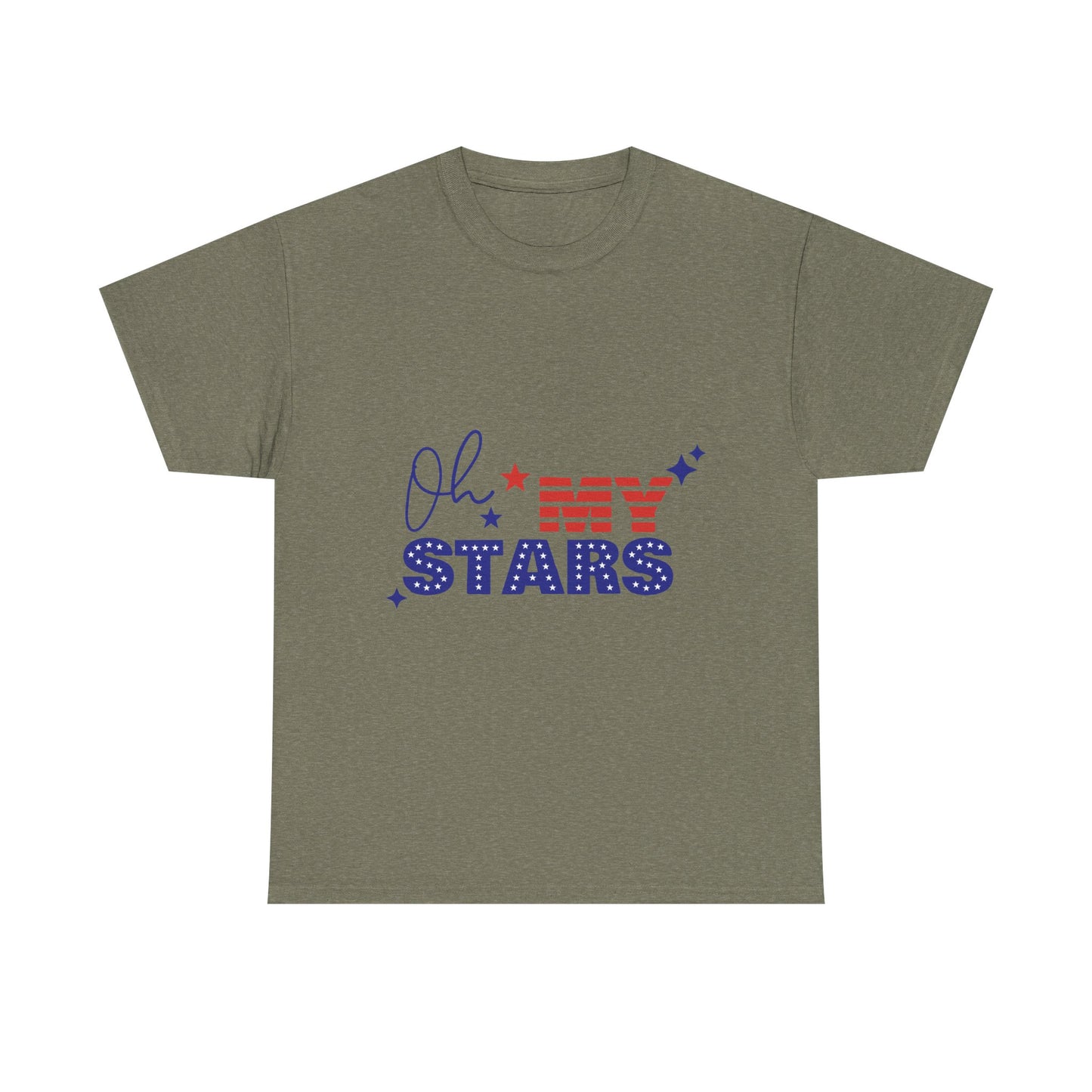 Patriotic "Oh My Stars" T-Shirt – Fourth of July USA Flag Tee