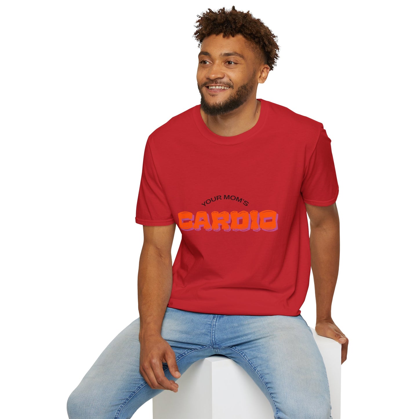 T‑Shirt — "Your Mom's Cardio" Funny Gym Tee