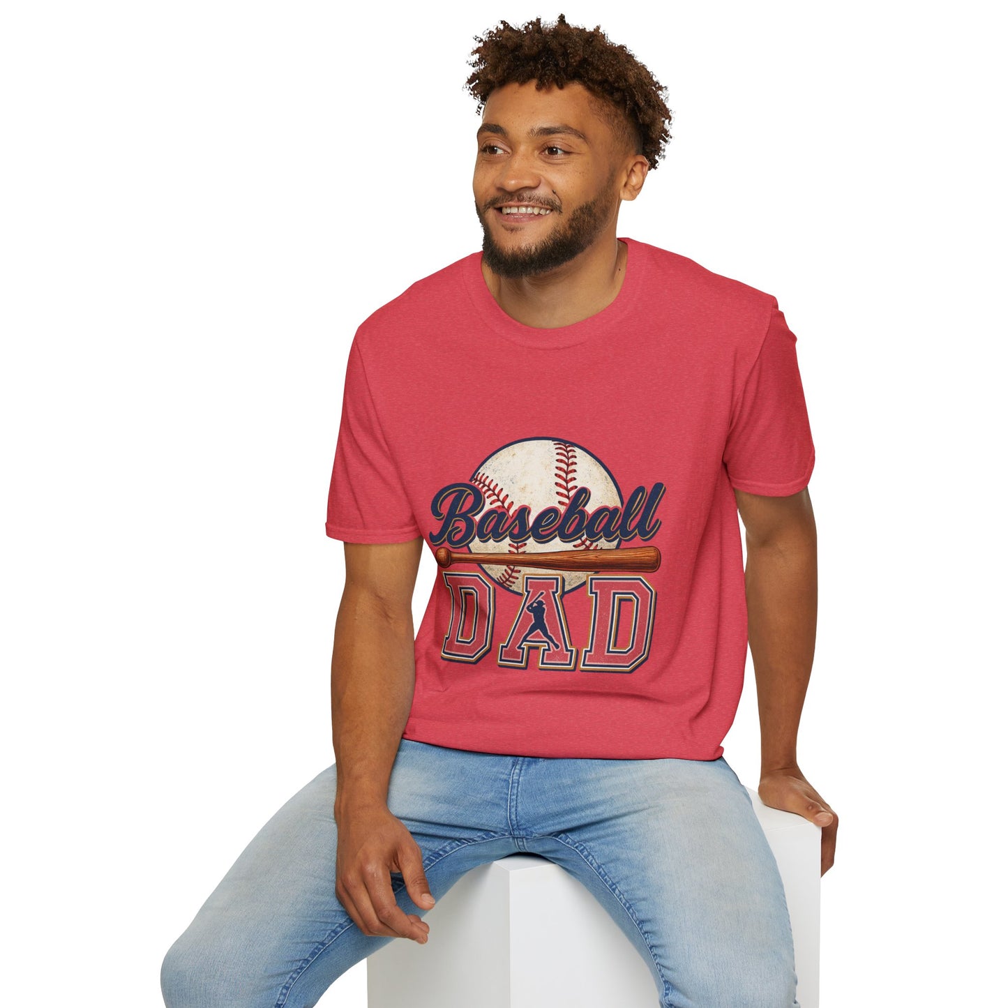 Baseball Dad T-Shirt — Vintage Baseball Graphic Tee for Fathers