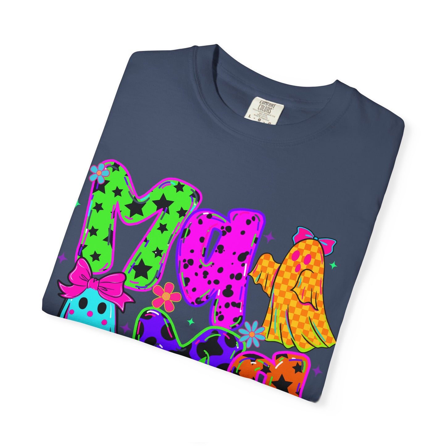 Graphic T-Shirt — Colorful 'Mama' Ghosts Halloween Shirt