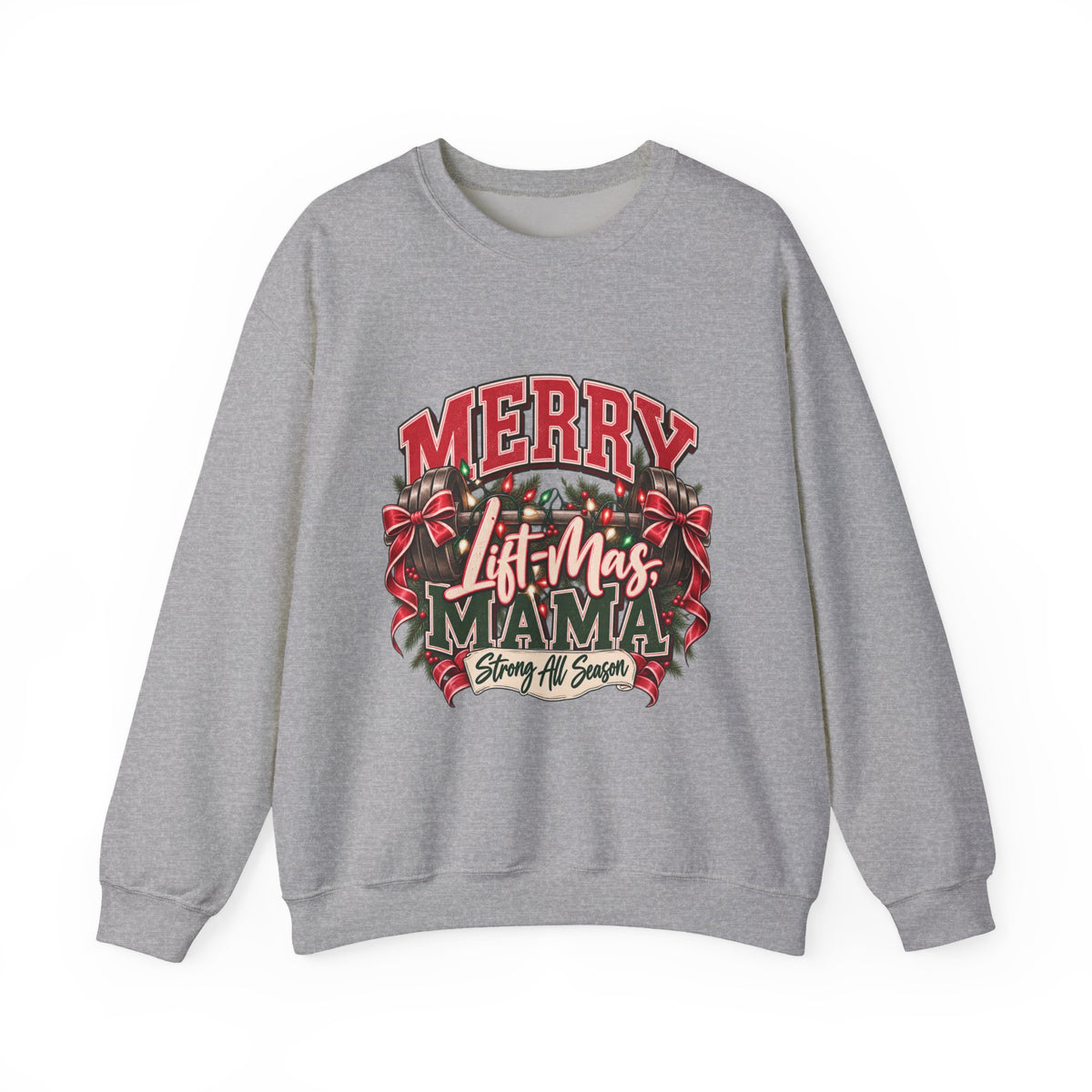 Crewneck Sweatshirt — "Merry Lit-Mas Mama" Christmas Graphic
