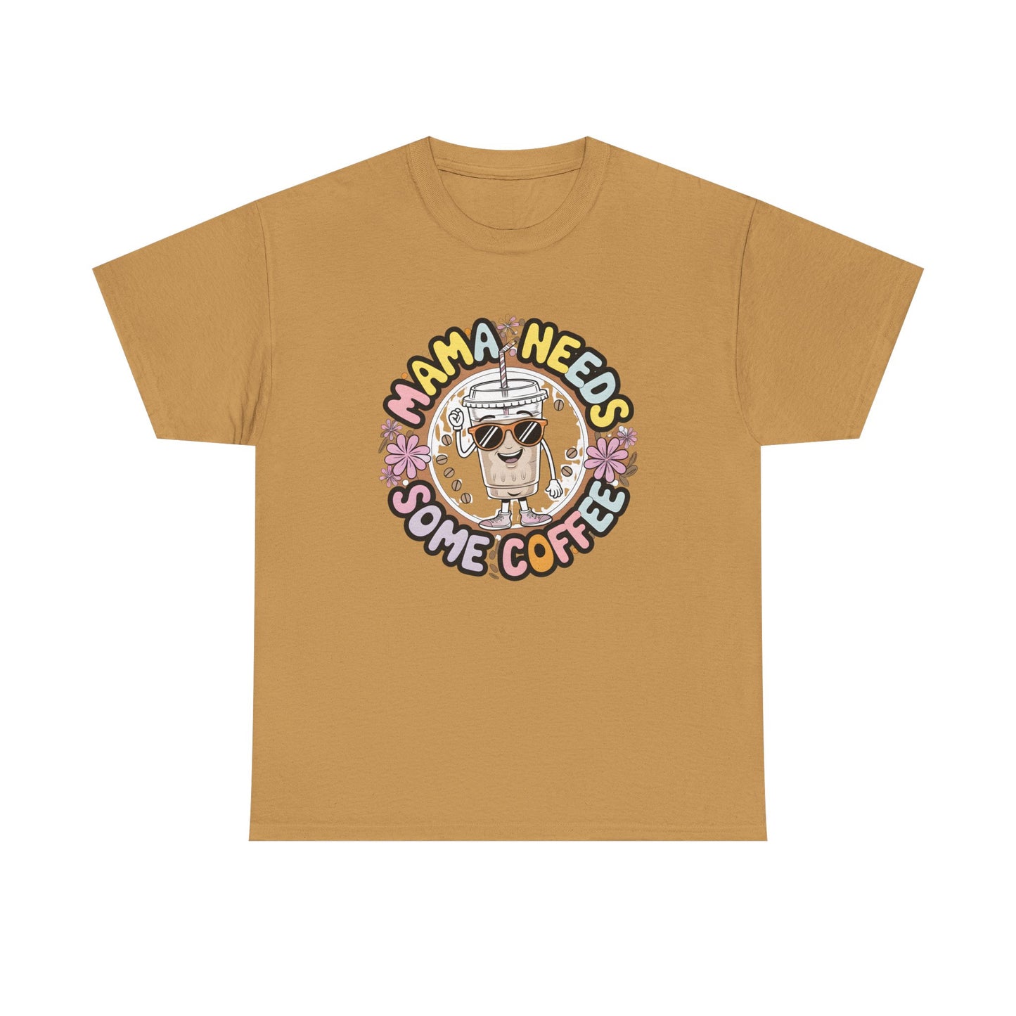 Mama Needs Some Coffee T-Shirt – Cute Coffee Mom Graphic Tee
