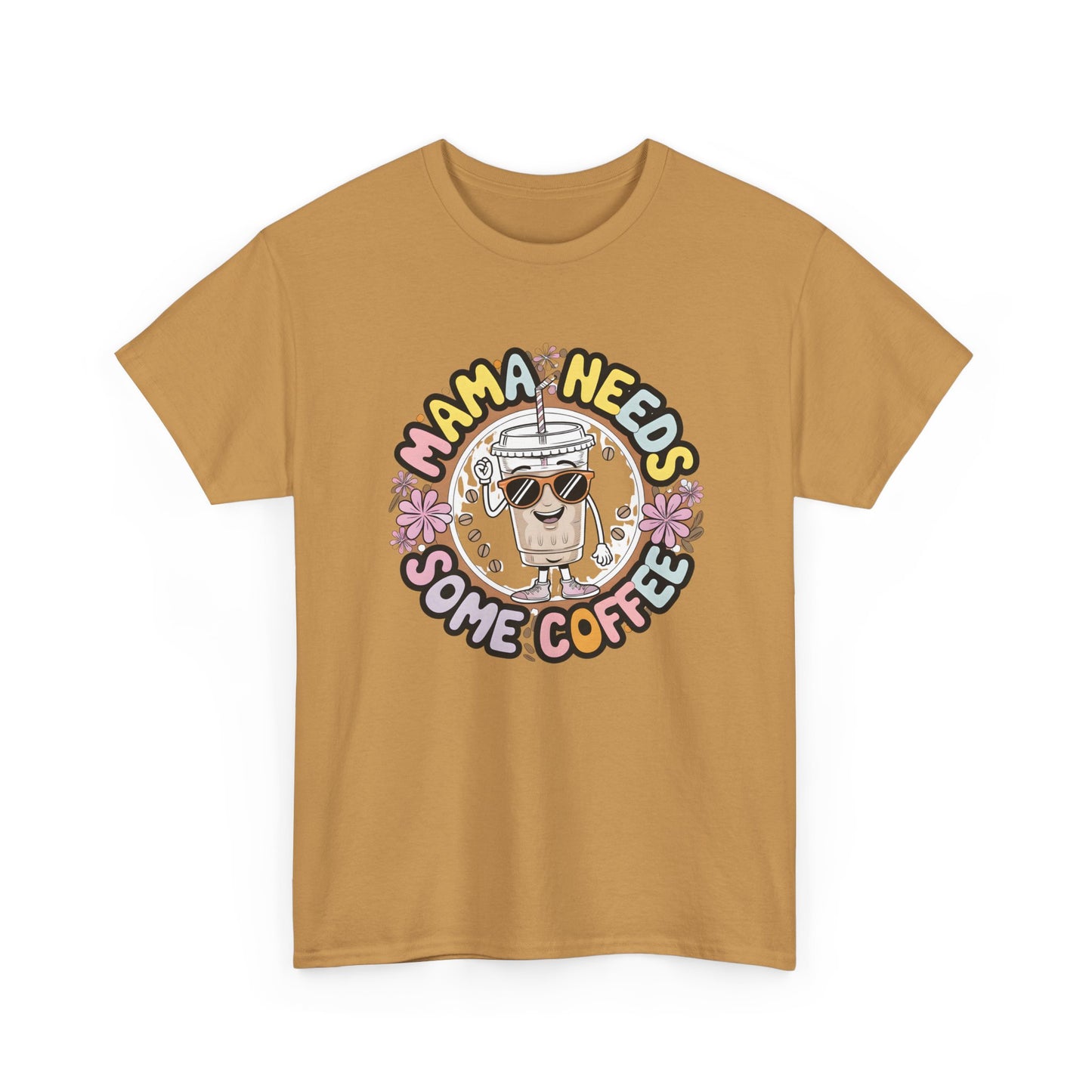 Mama Needs Some Coffee T-Shirt – Cute Coffee Mom Graphic Tee