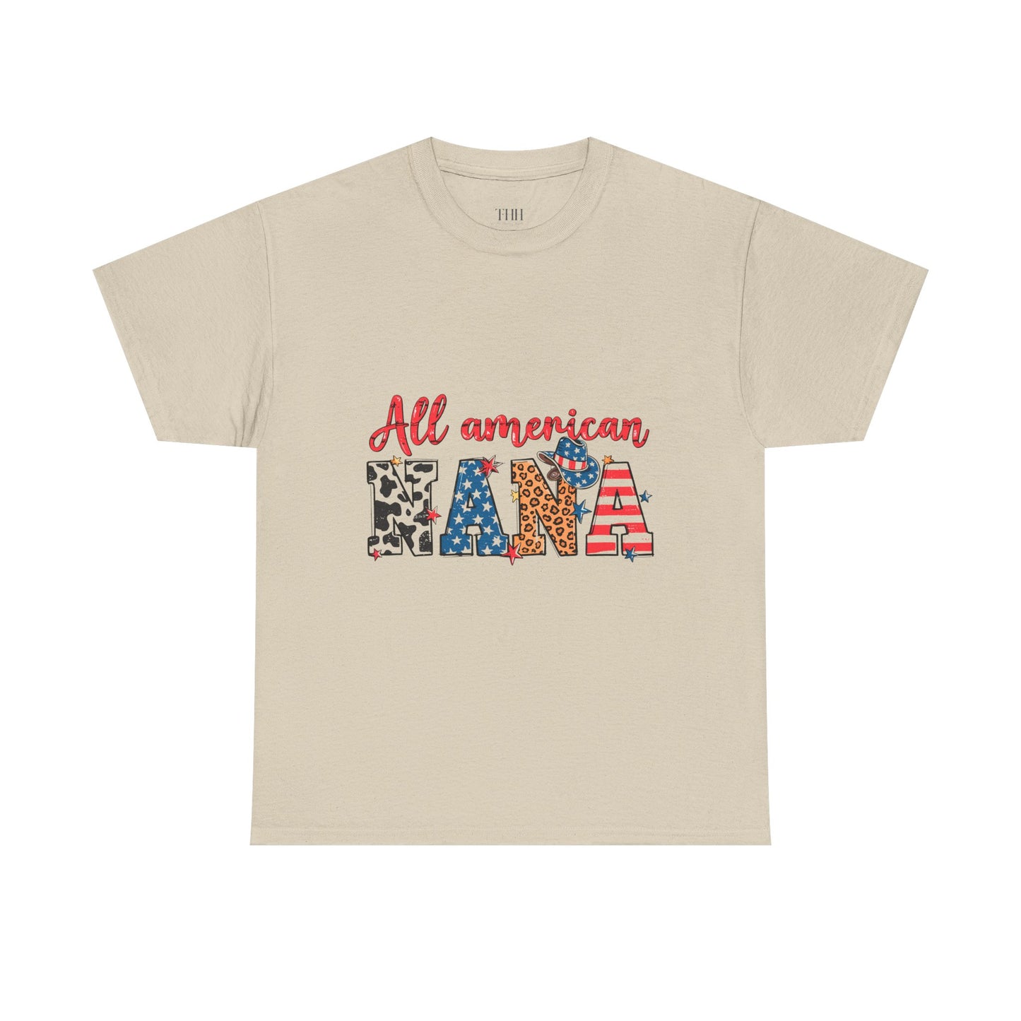 All American Nana T-Shirt — Patriotic Grandma Tee (Fourth of July Gift)