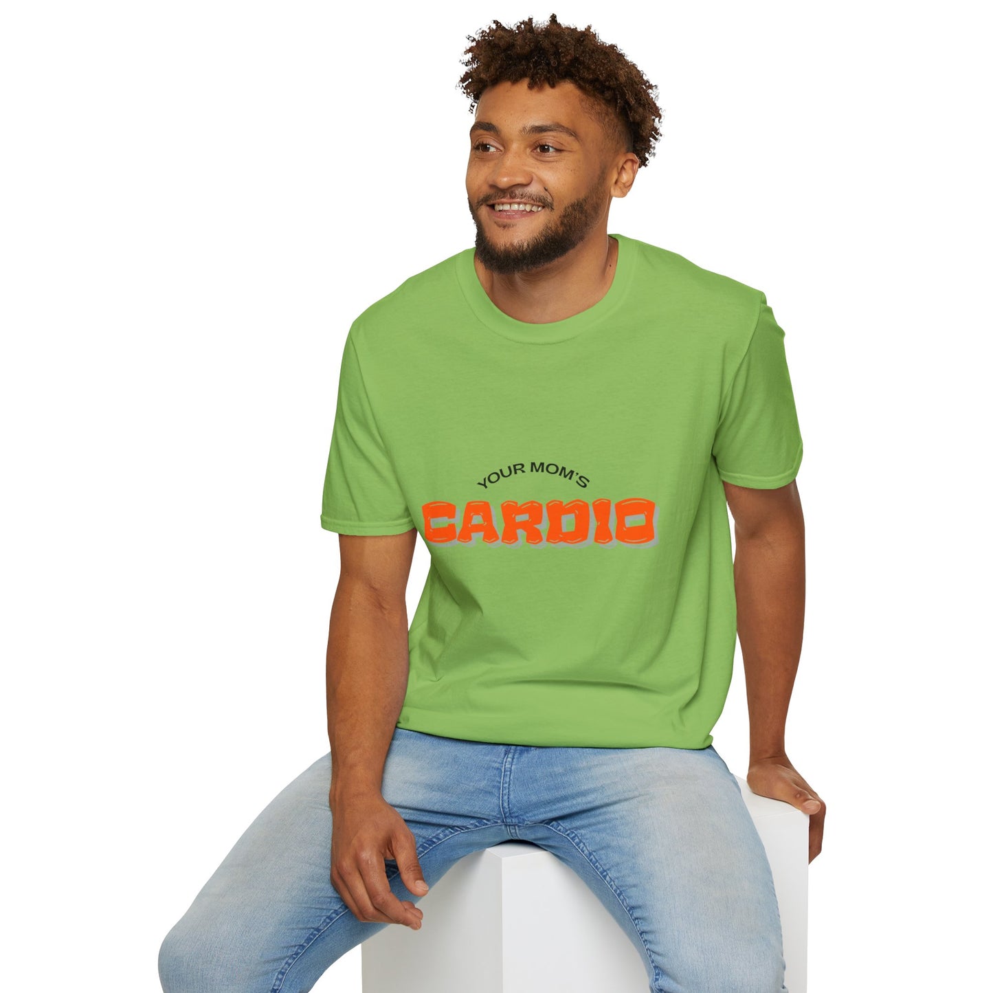 T‑Shirt — "Your Mom's Cardio" Funny Gym Tee